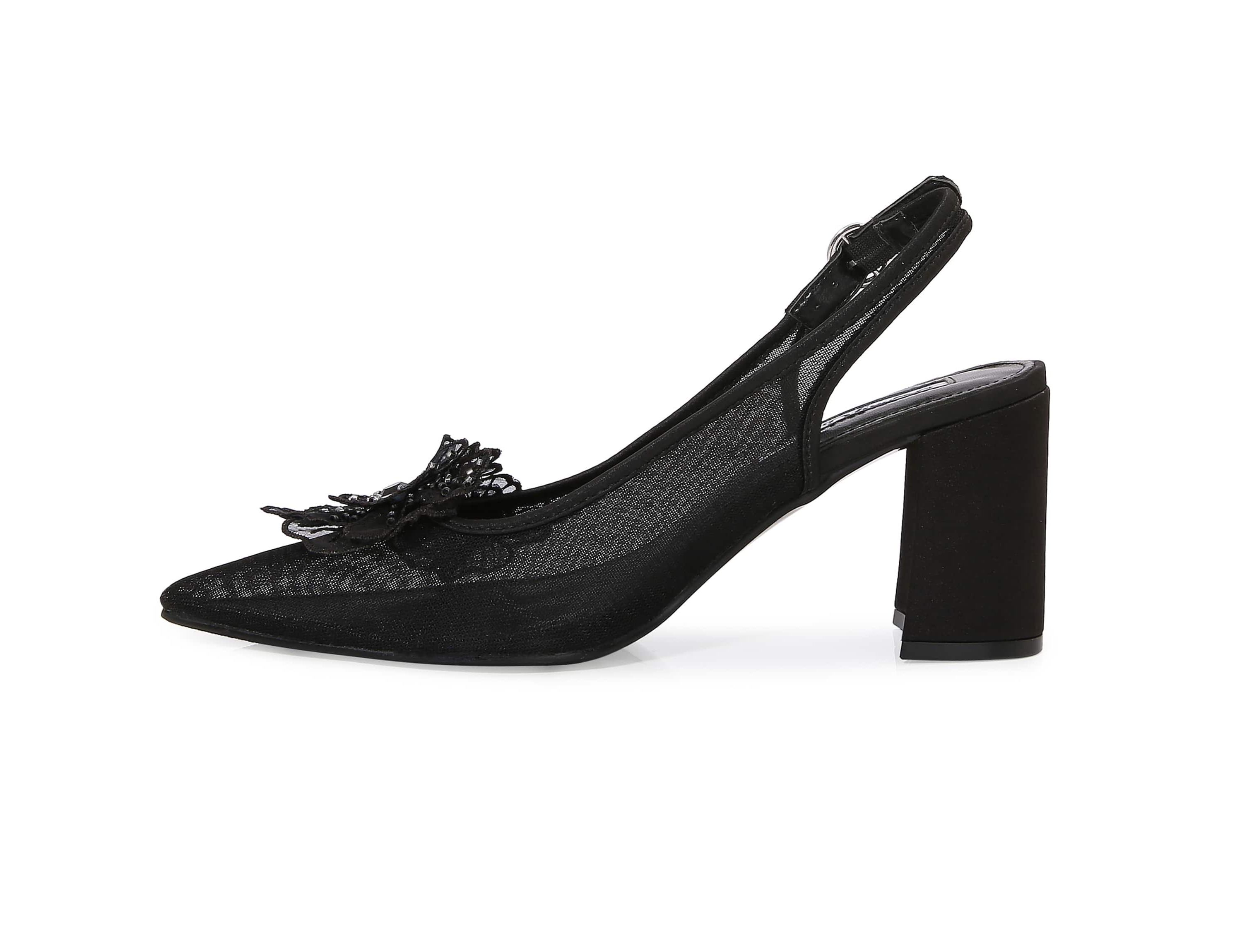 Ballroom, Flower Mesh Slingback