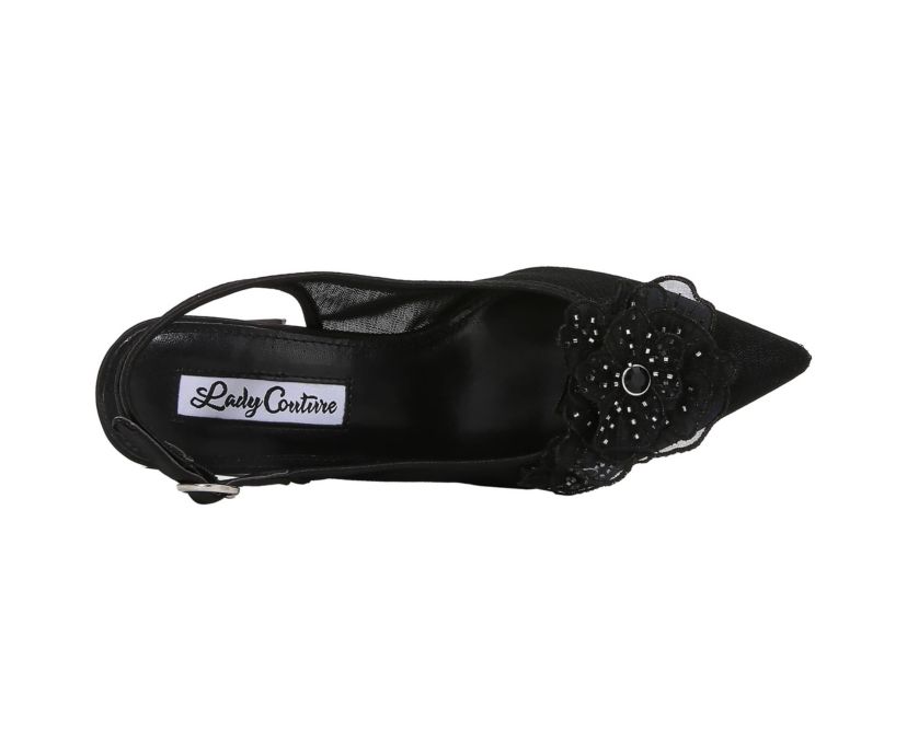 Ballroom, Flower Mesh Slingback