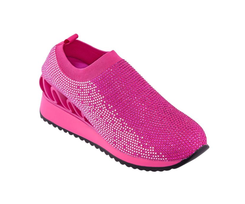 Bella, Glitz Slip-On Fashion Wedge Sneaker