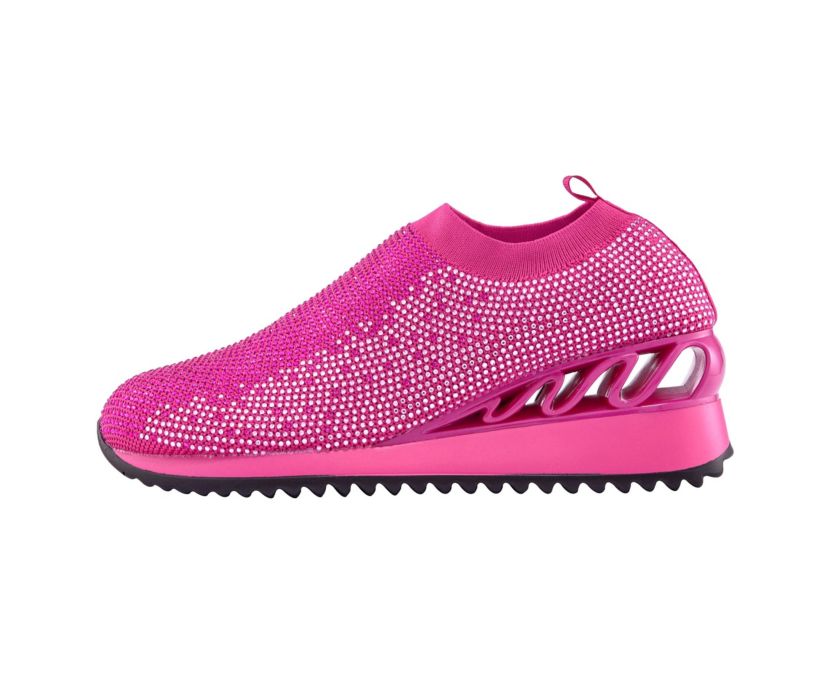 Bella, Glitz Slip-On Fashion Wedge Sneaker