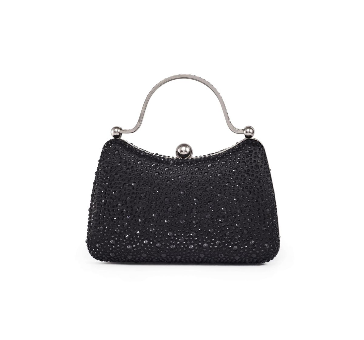Aria, Double Metal Handles Dazzling Evening Bag