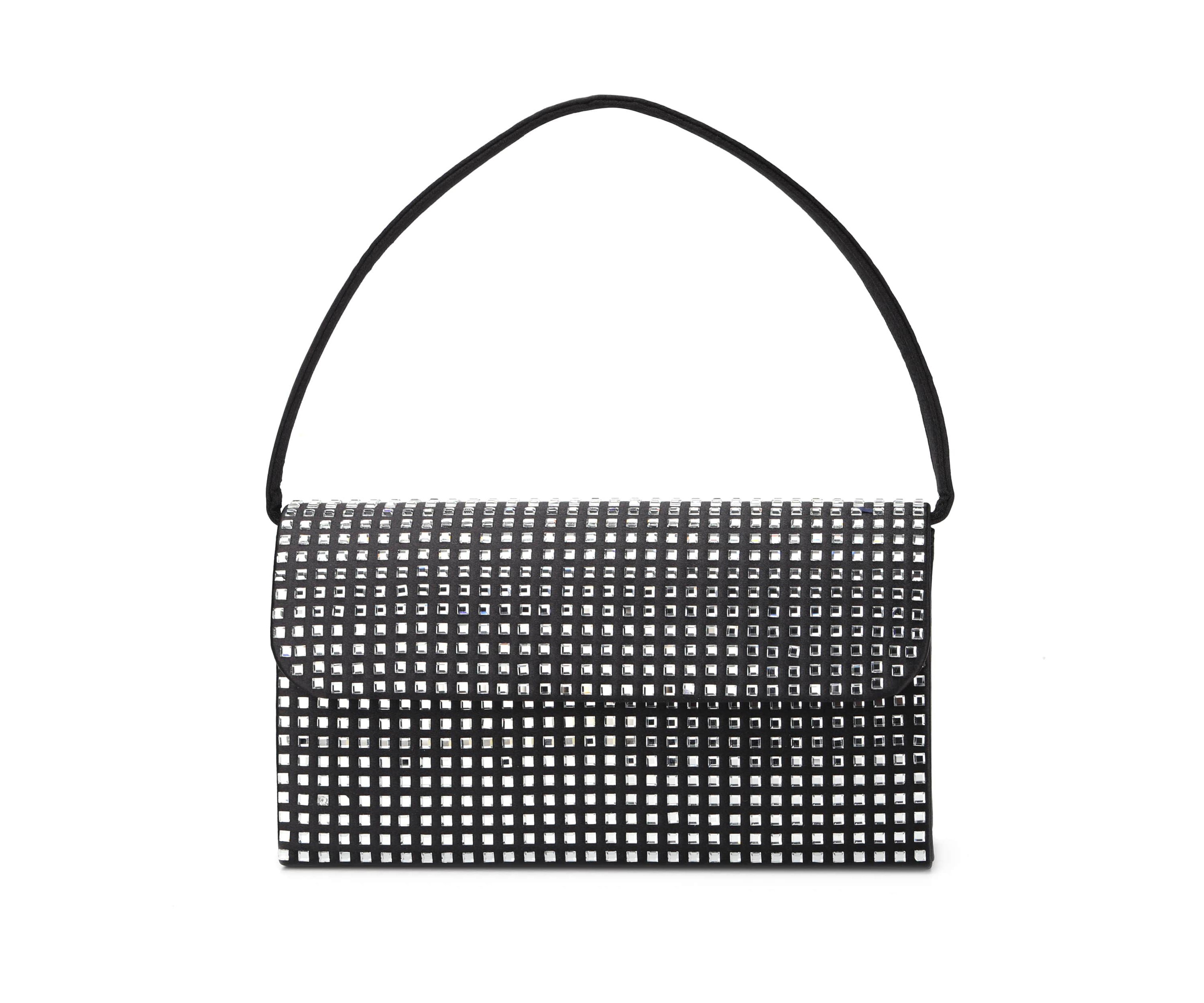 Shana, Rhinestone Covered Satin Handbag