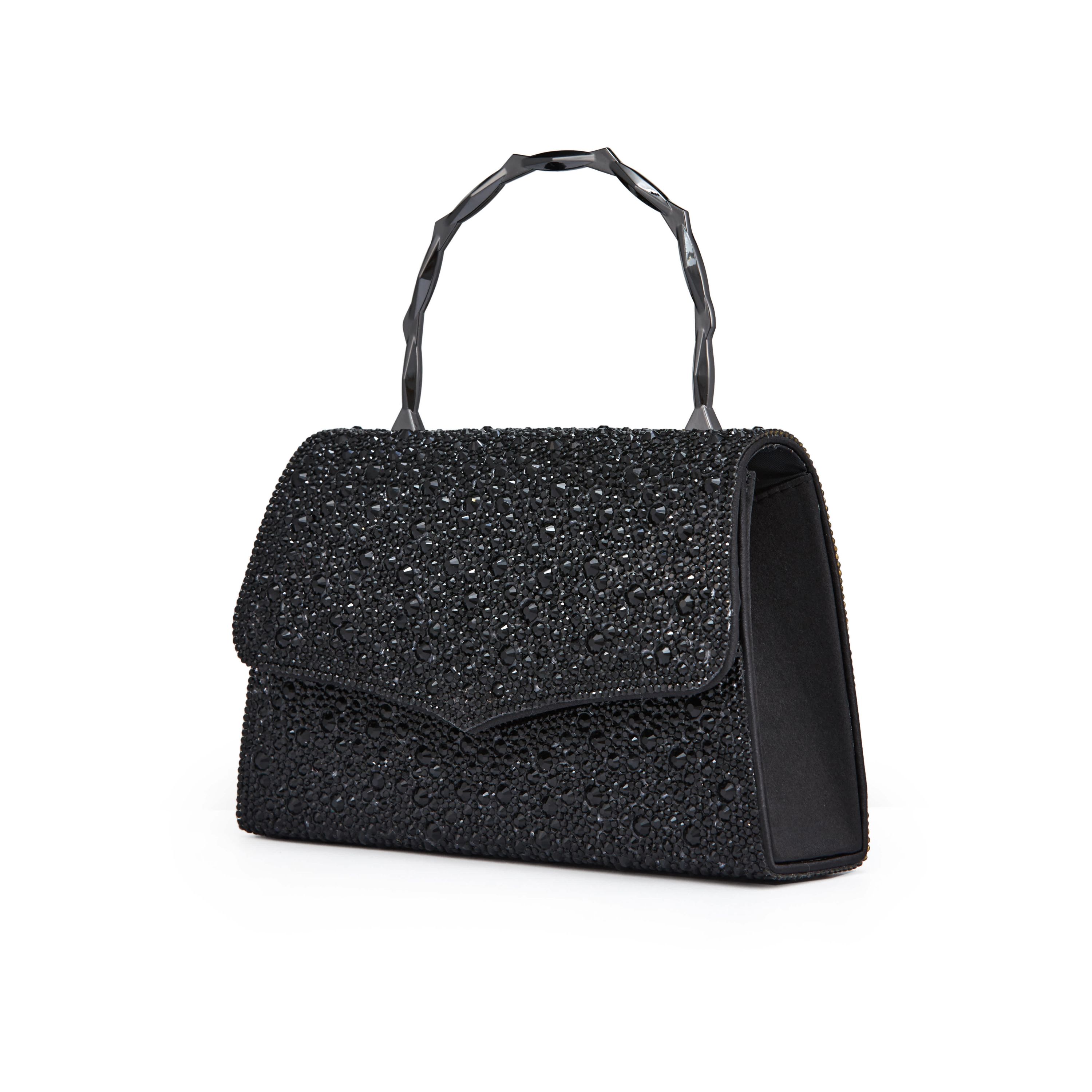 Ashley, Chic Evening Bag With Bamboo Handle