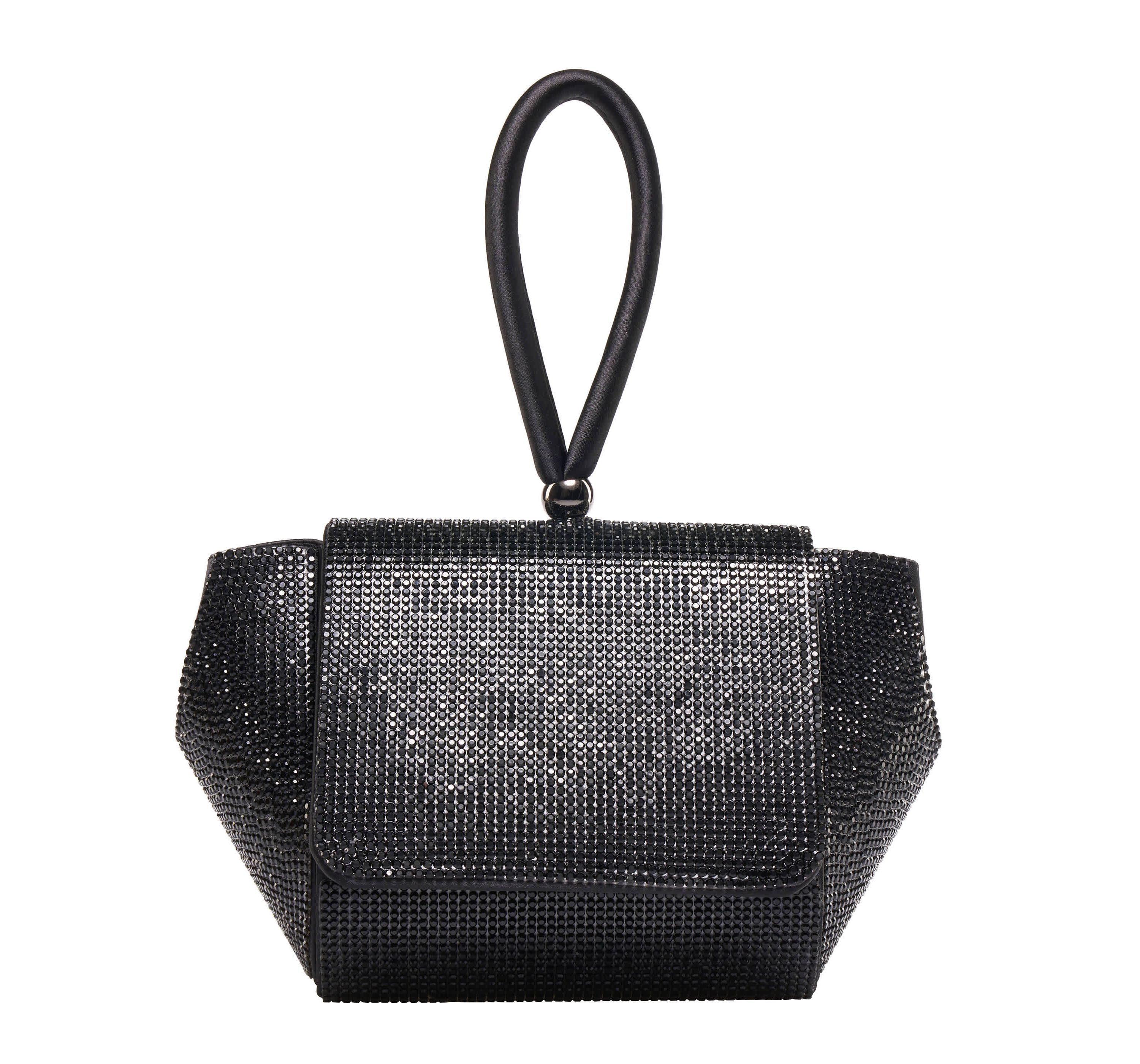 Rene, Architectural Rhinestone Evening Bag