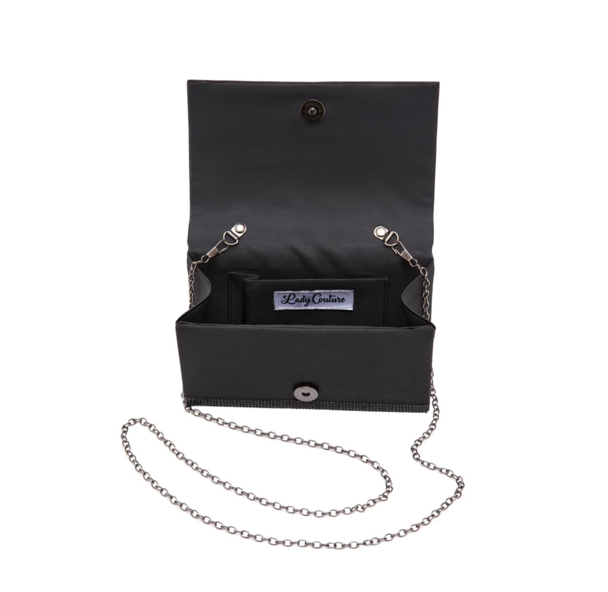 Cindy, Elegant Rhinestone Satin Handbag