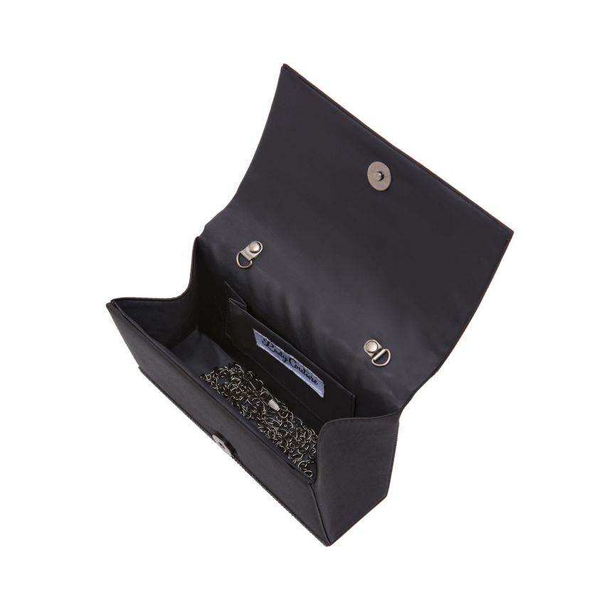 Cindy, Elegant Rhinestone Satin Handbag