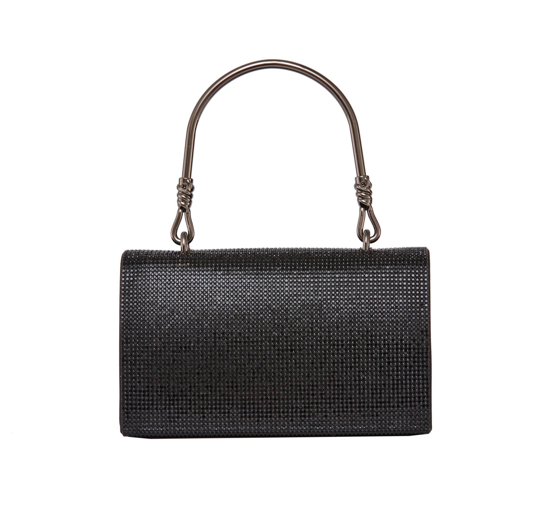 Cindy, Elegant Rhinestone Satin Handbag