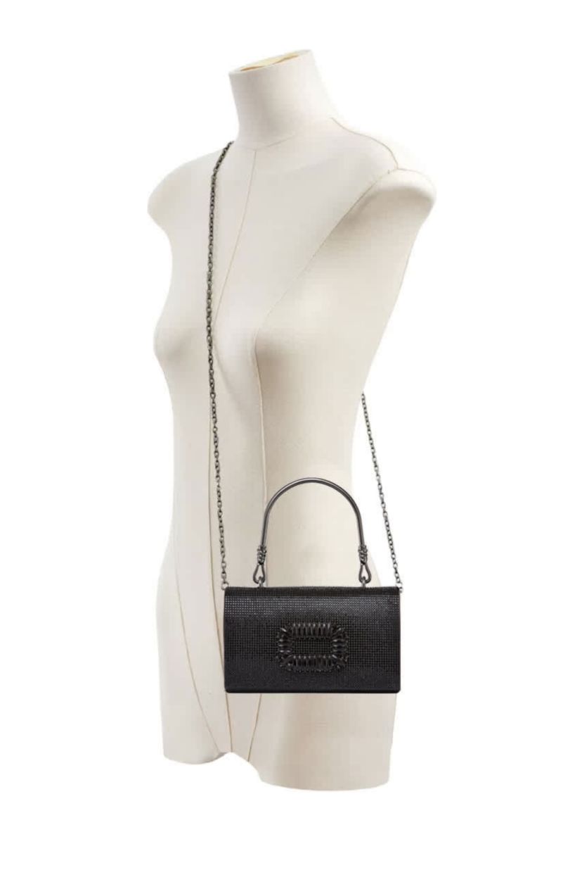 Cindy, Elegant Rhinestone Satin Handbag