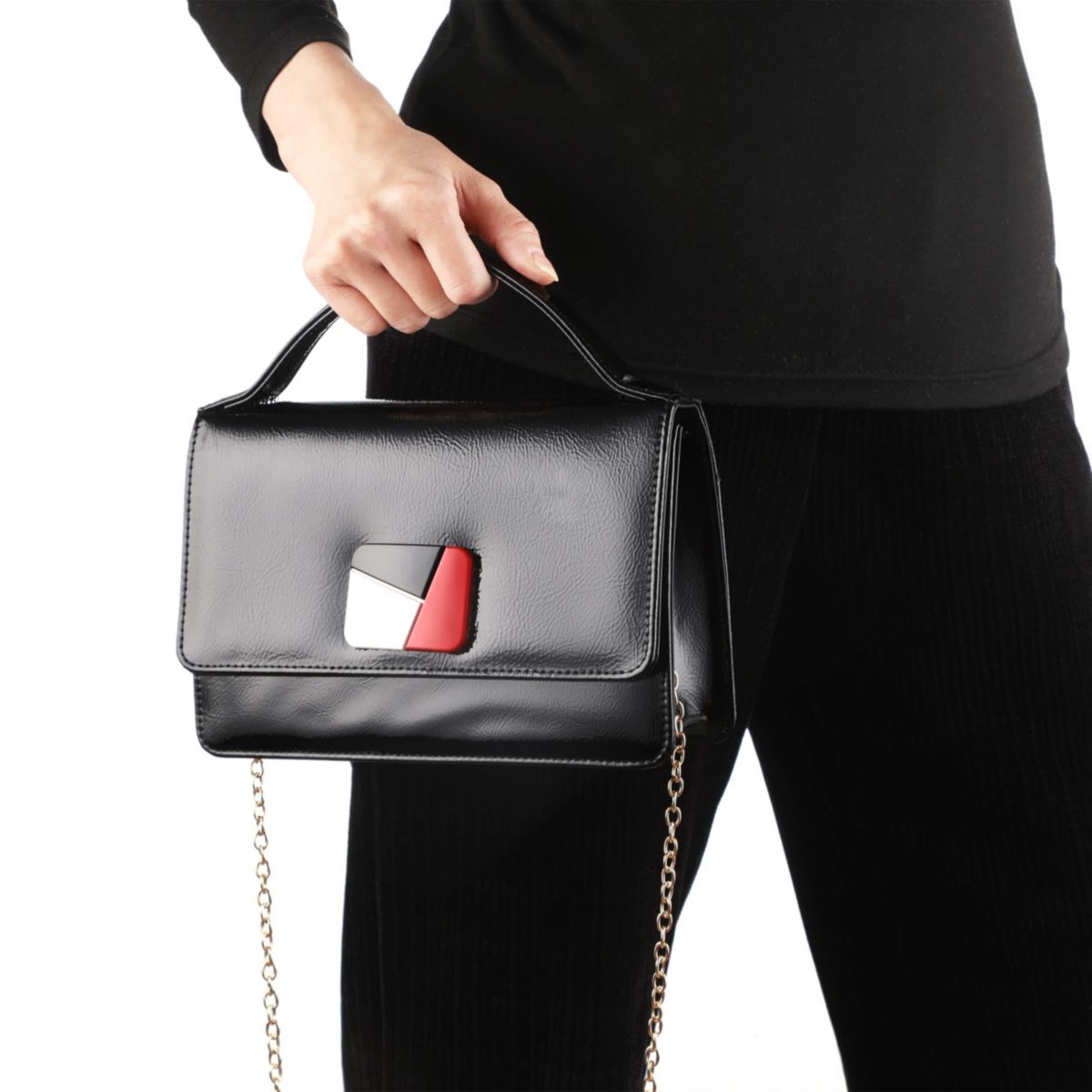 Sally, Multi Colorblock Clutch Bag