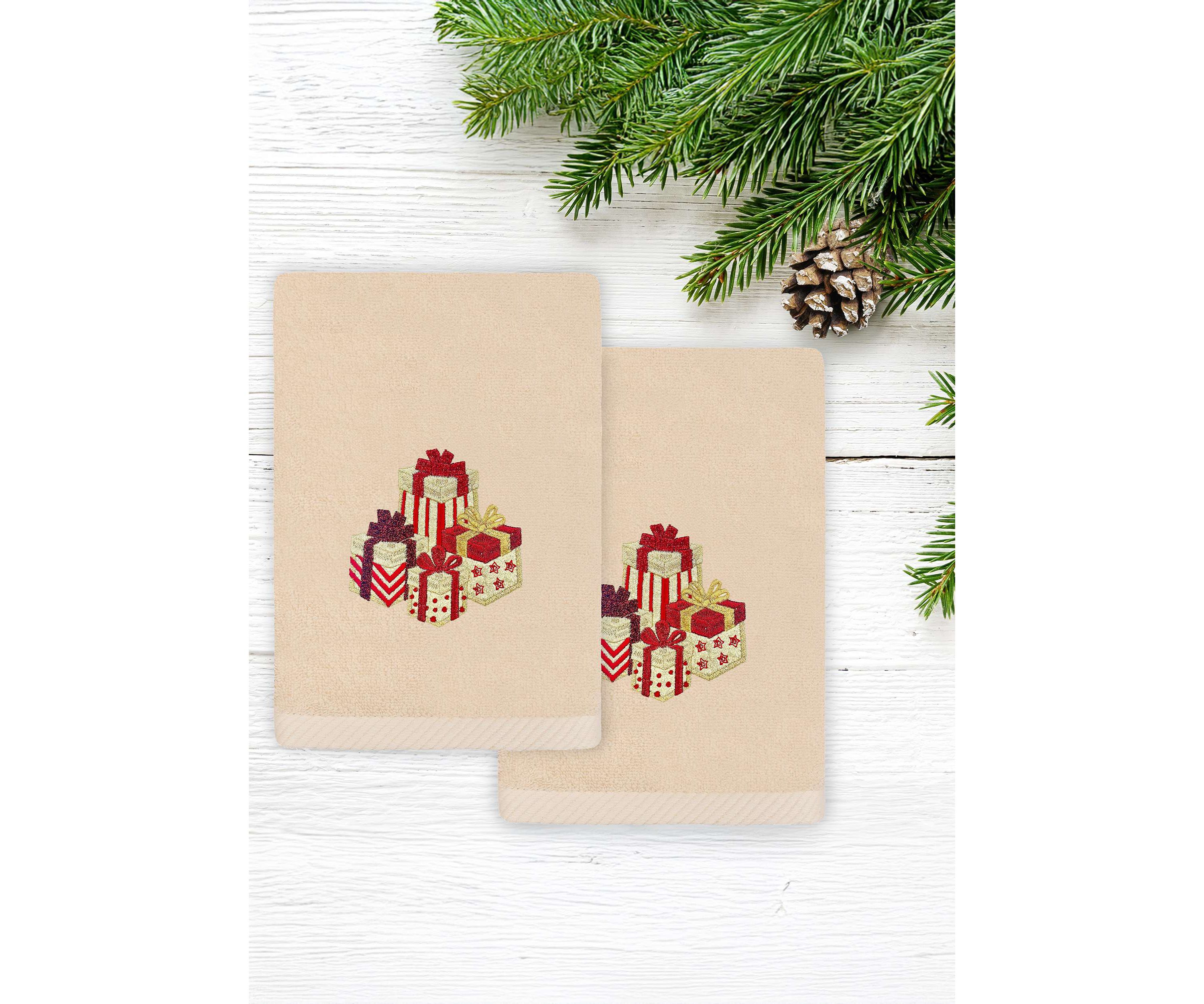 Christmas Packages Hand Towels Set of 2