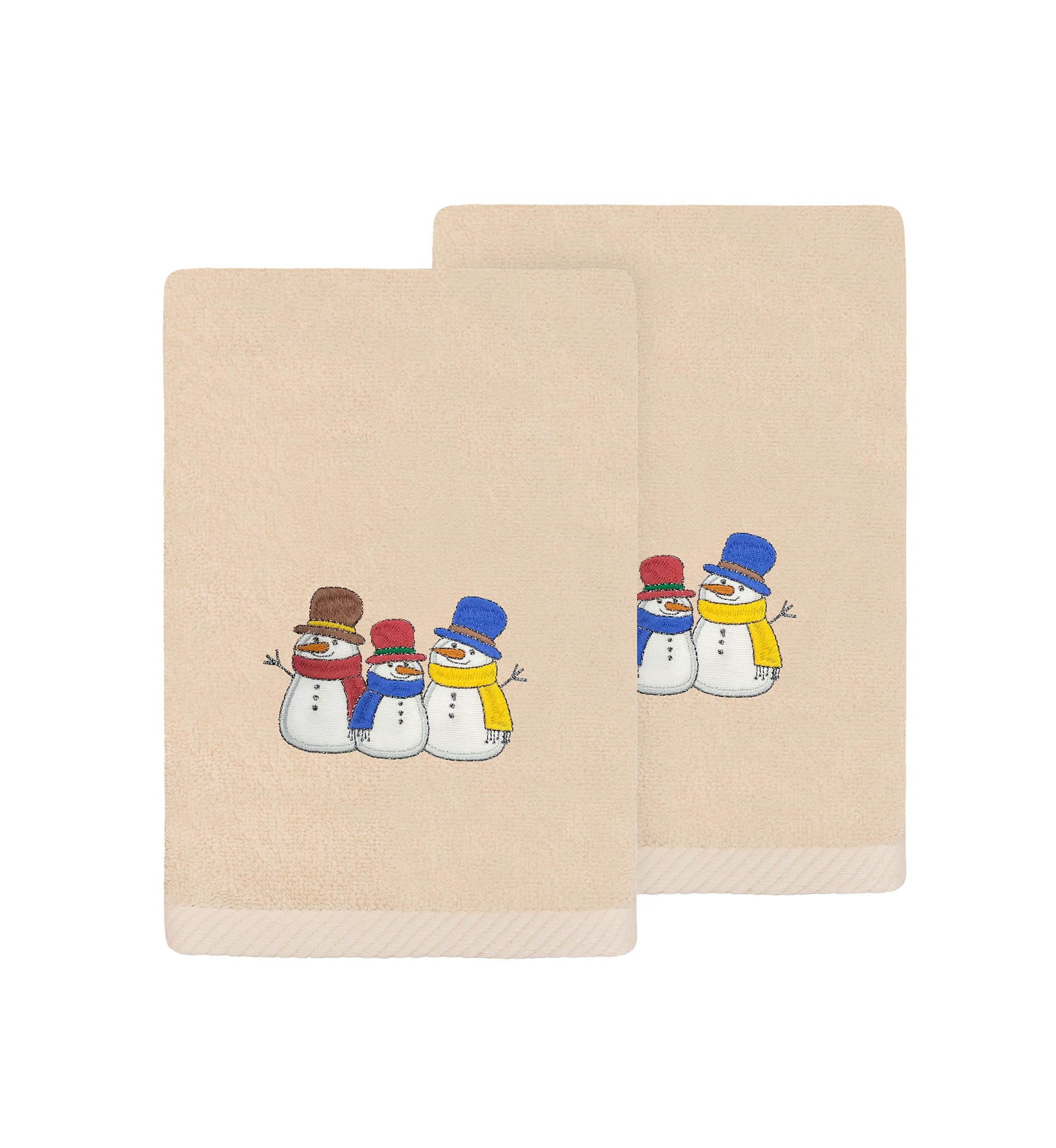 Christmas Snow People Hand Towels Set of 2