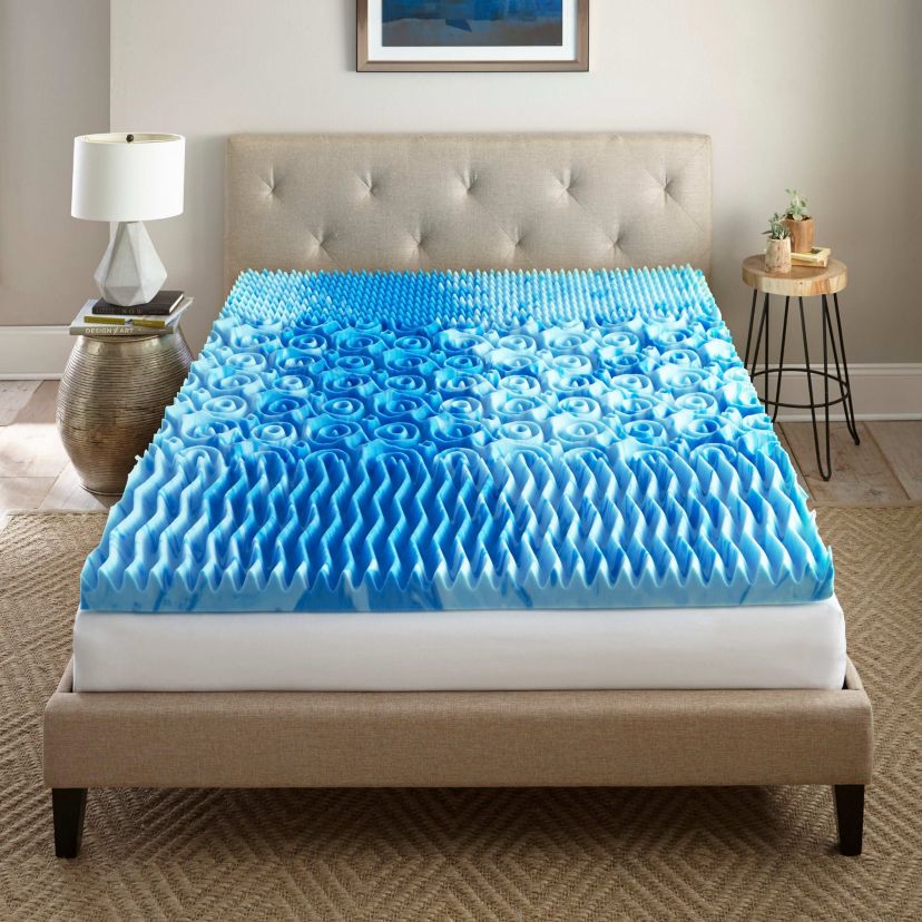 Nautica Home 4 Inch GelLux Cooling Memory Foam Topper