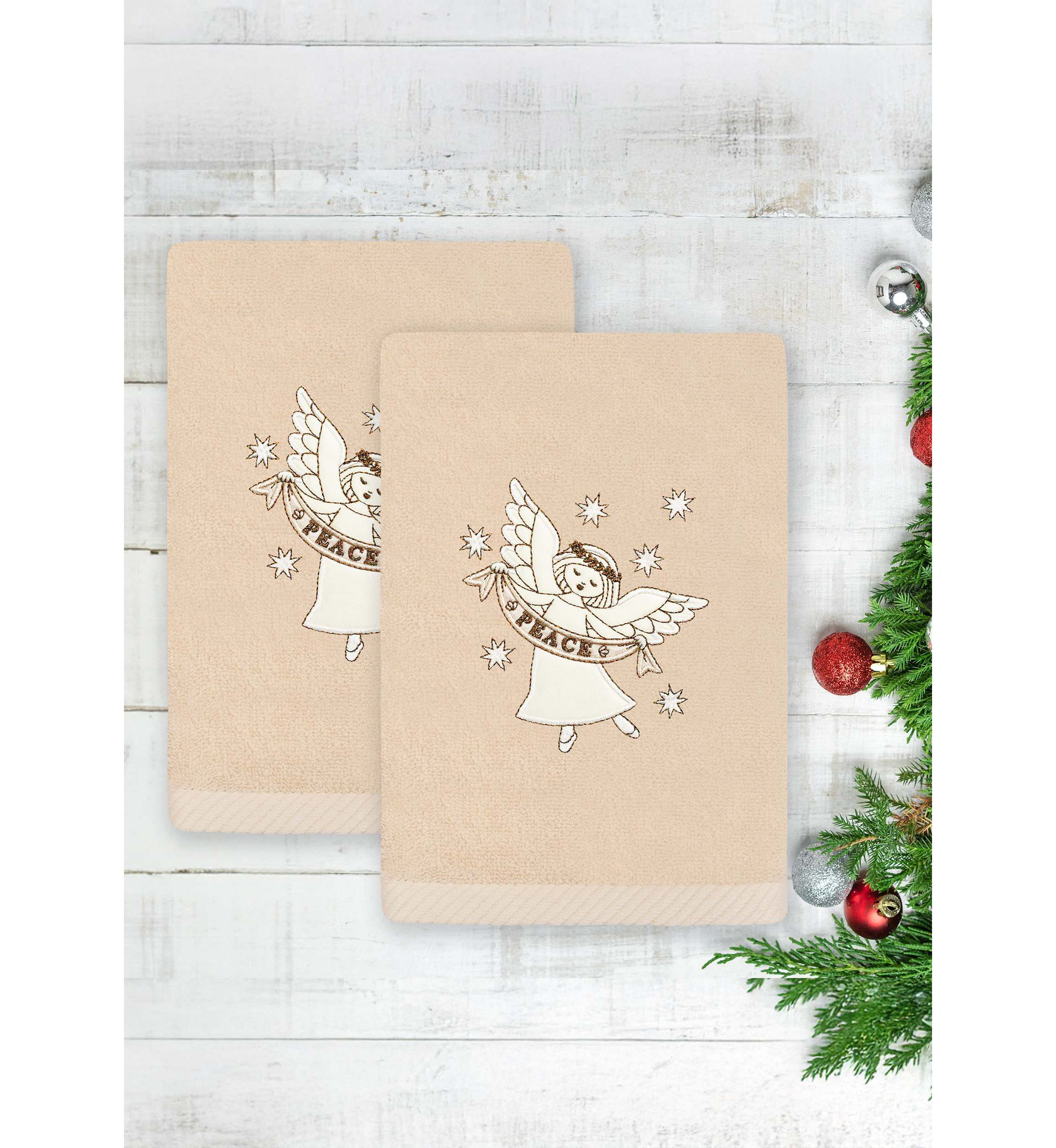 Christmas ANGEL Hand Towels Set of 2