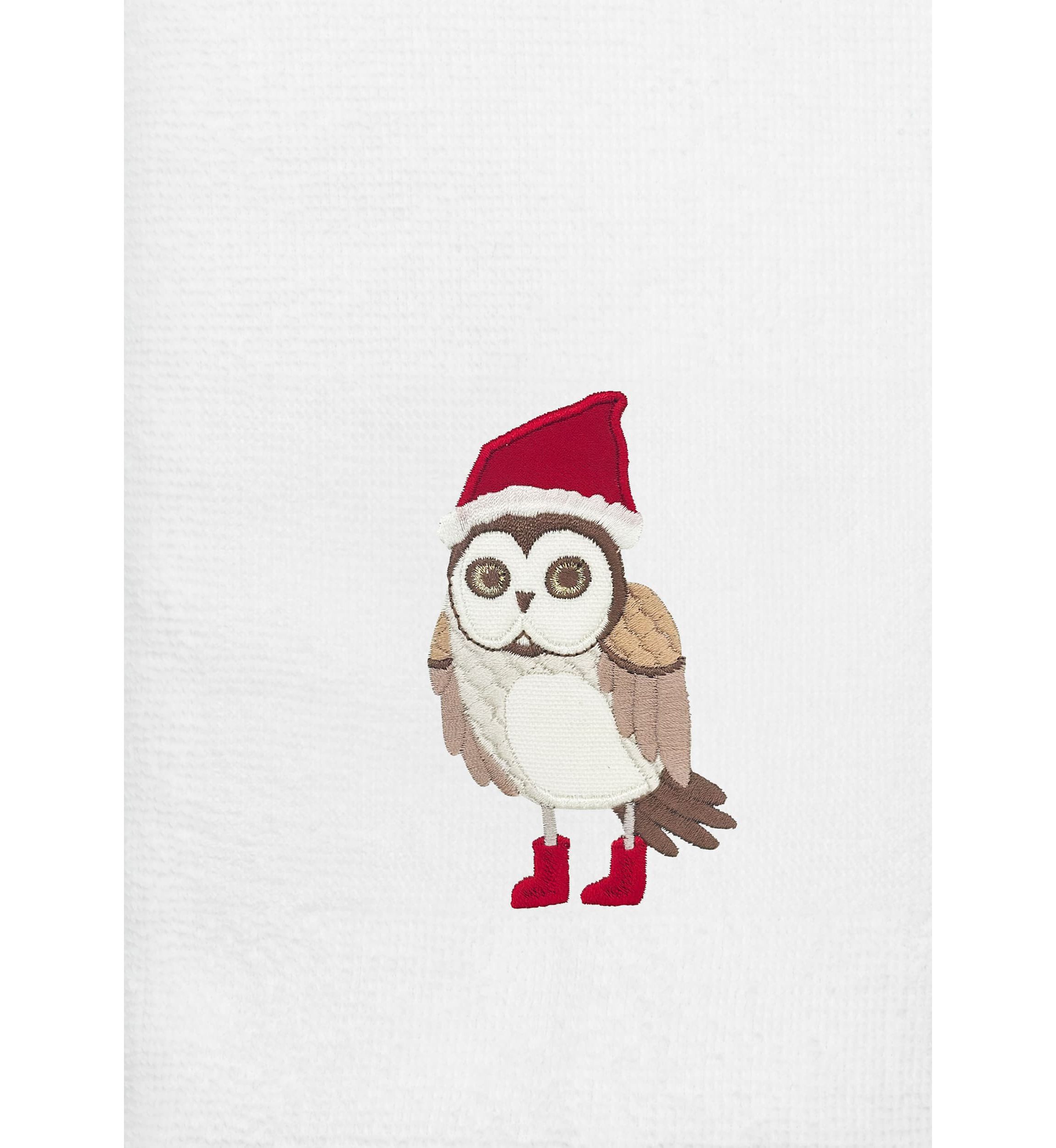 Christmas Baby Owl Hand Towels Set of 2