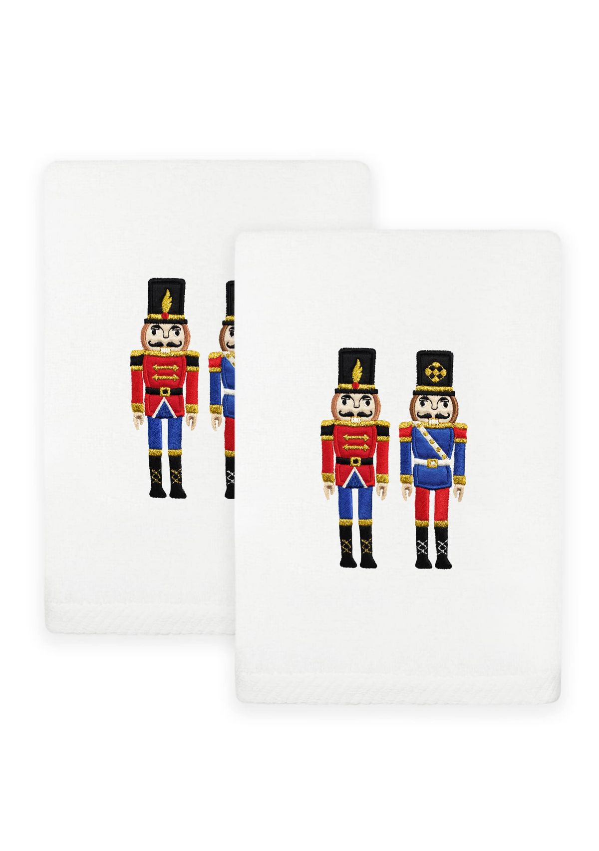 Christmas NUTCRACKERS Hand Towels Set of 2