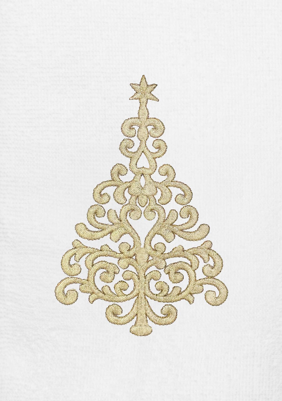 Christmas Gold Tree Hand Towels Set of 2