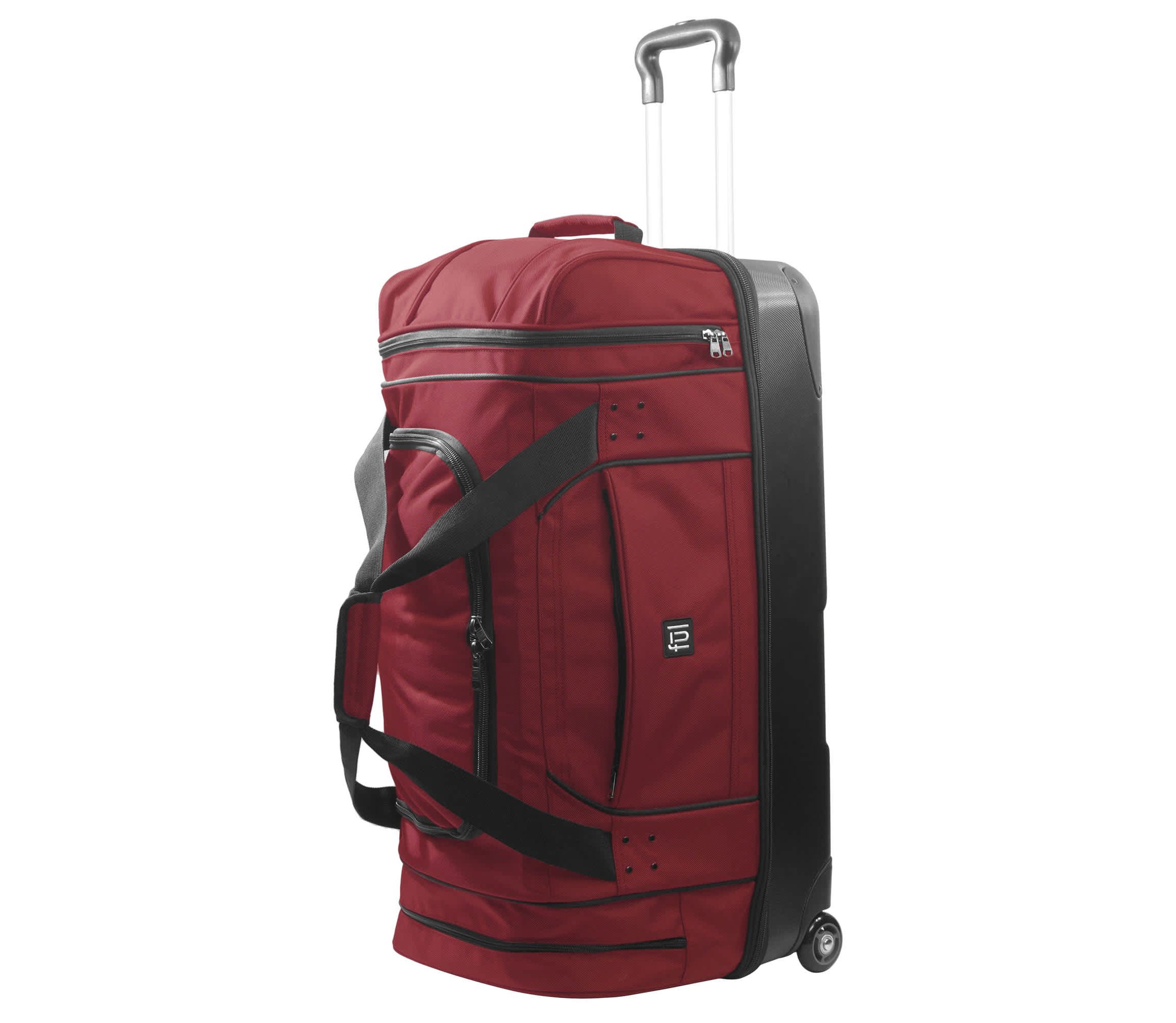 Workhorse 30" Split Level Dark Red FŪL Rolling Duffle Bag