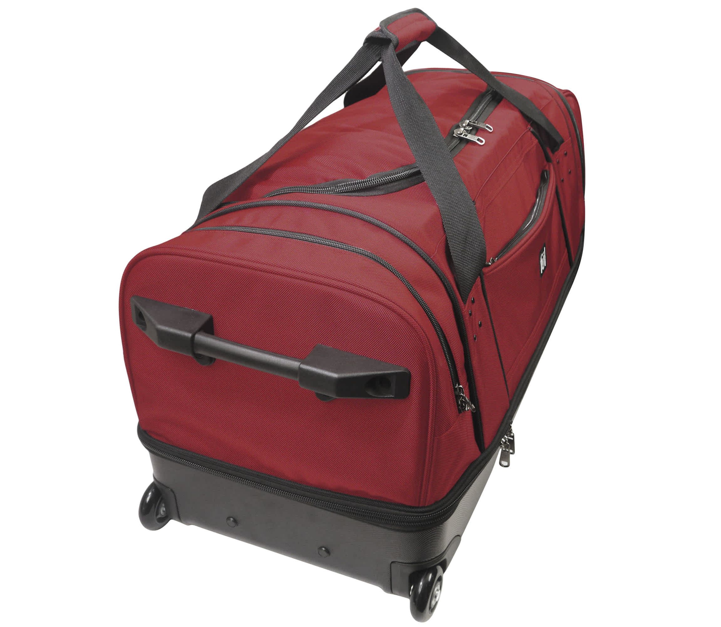 Workhorse 30" Split Level Dark Red FŪL Rolling Duffle Bag