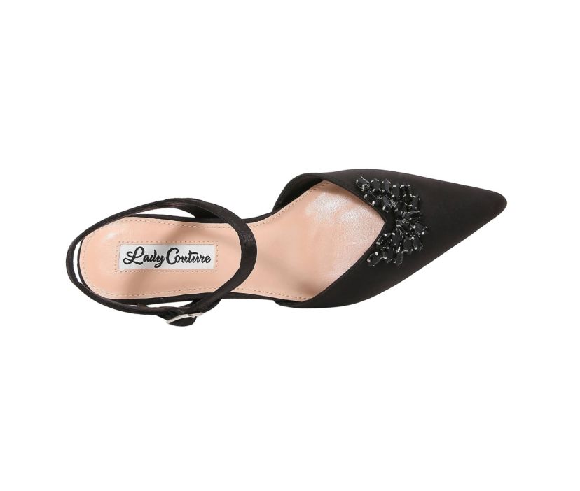 Classy, Satin Jewel Ornament Sandal