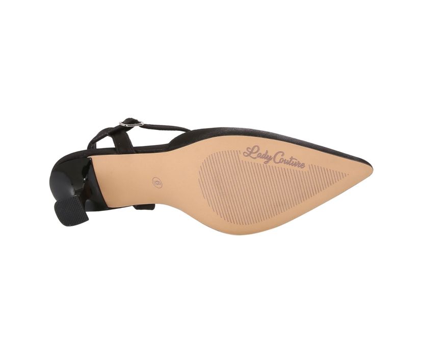 Classy, Satin Jewel Ornament Sandal