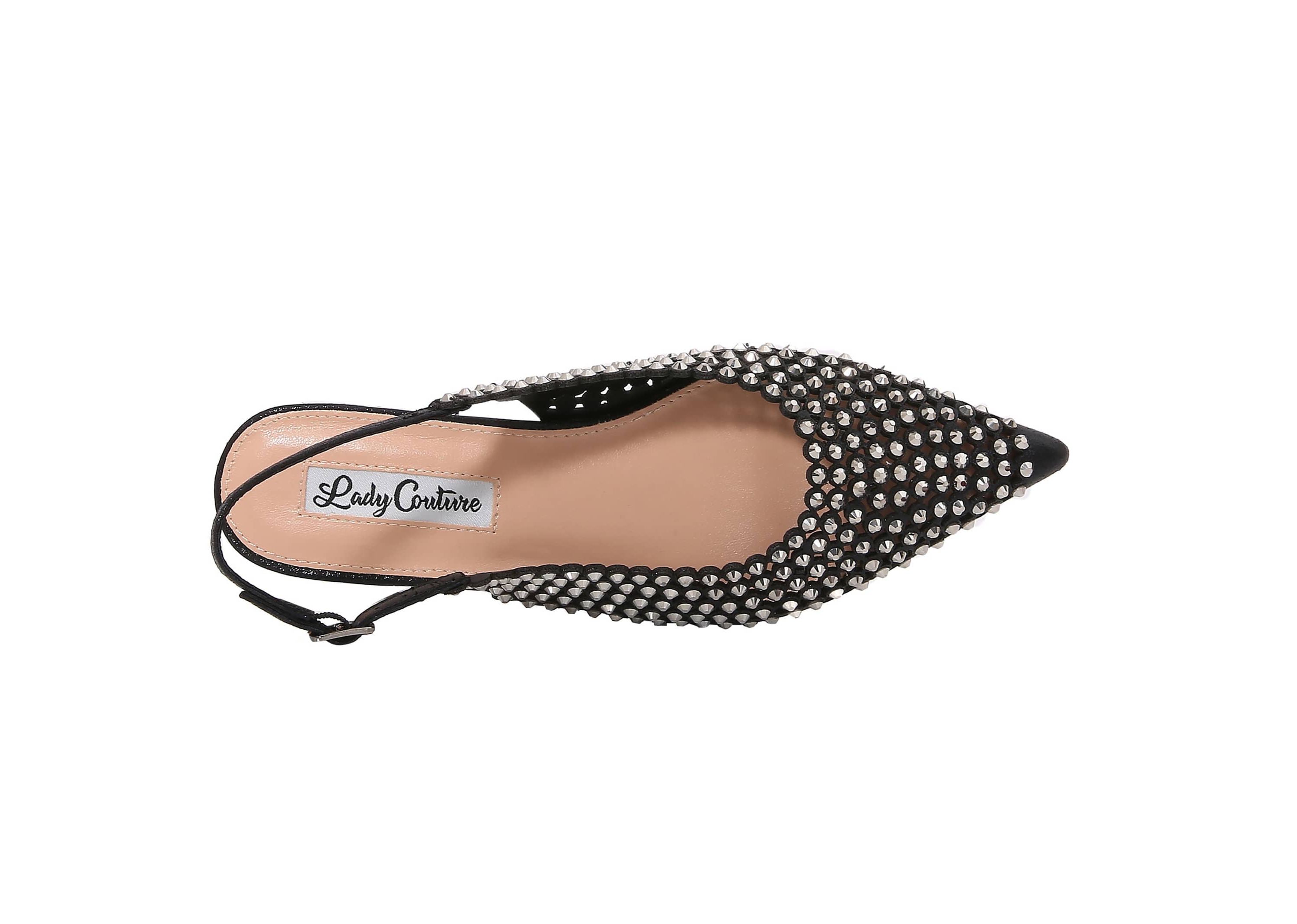 Emmy, Multi Jewels Flat Slingback