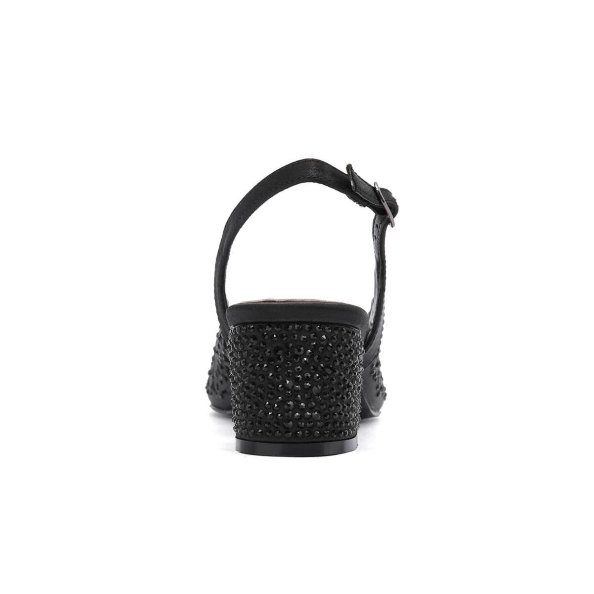 Donna, Rhinestone Block Heel Slingback