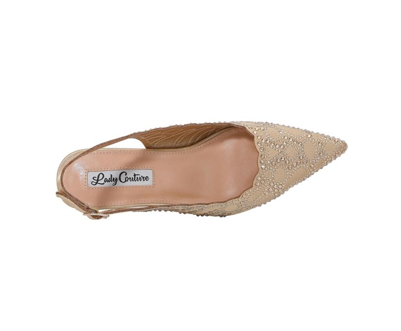 Kaite, Scallop Top Line Slingback