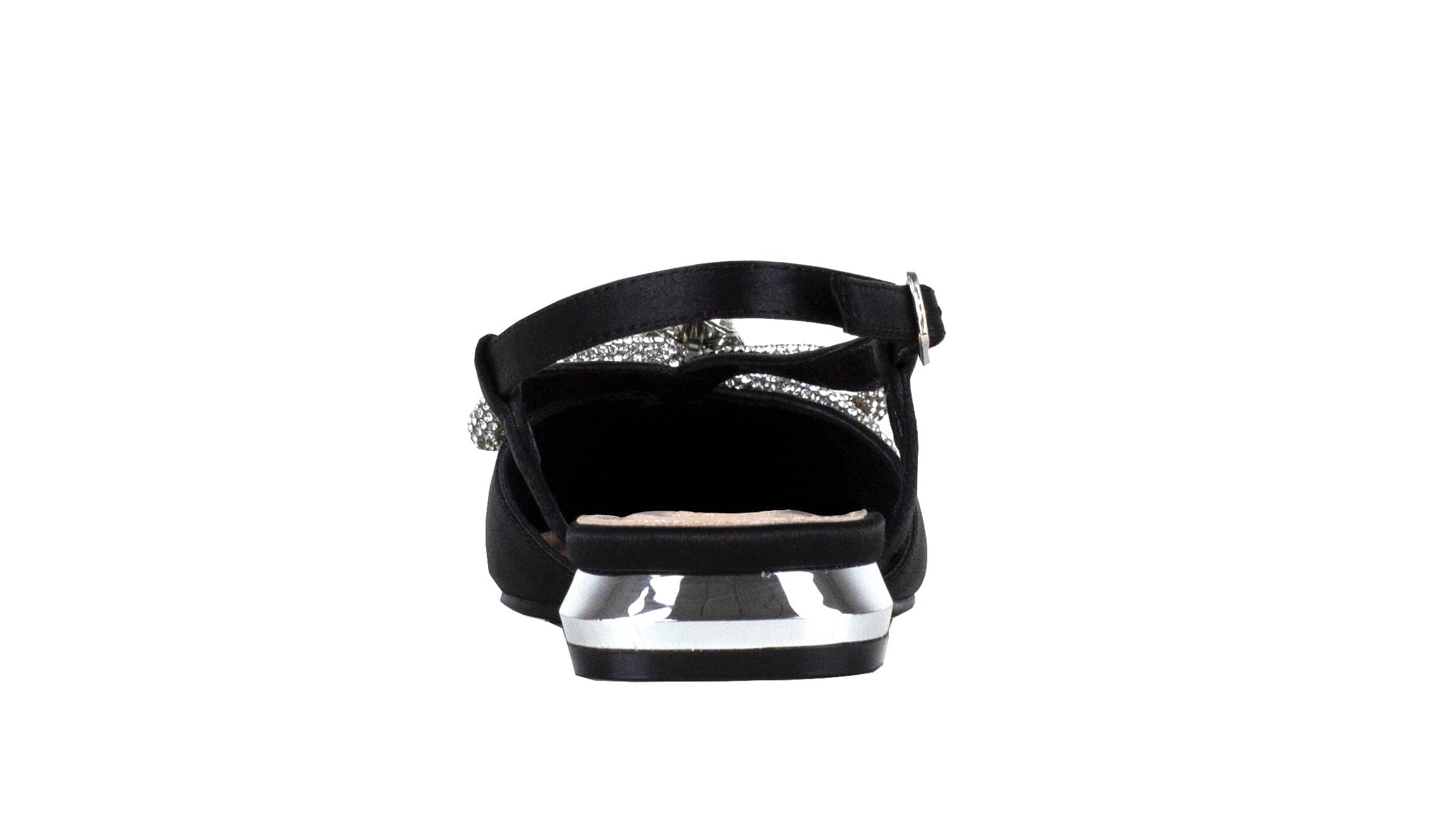 Kendal, Rhinestone Bow Flat Slingback