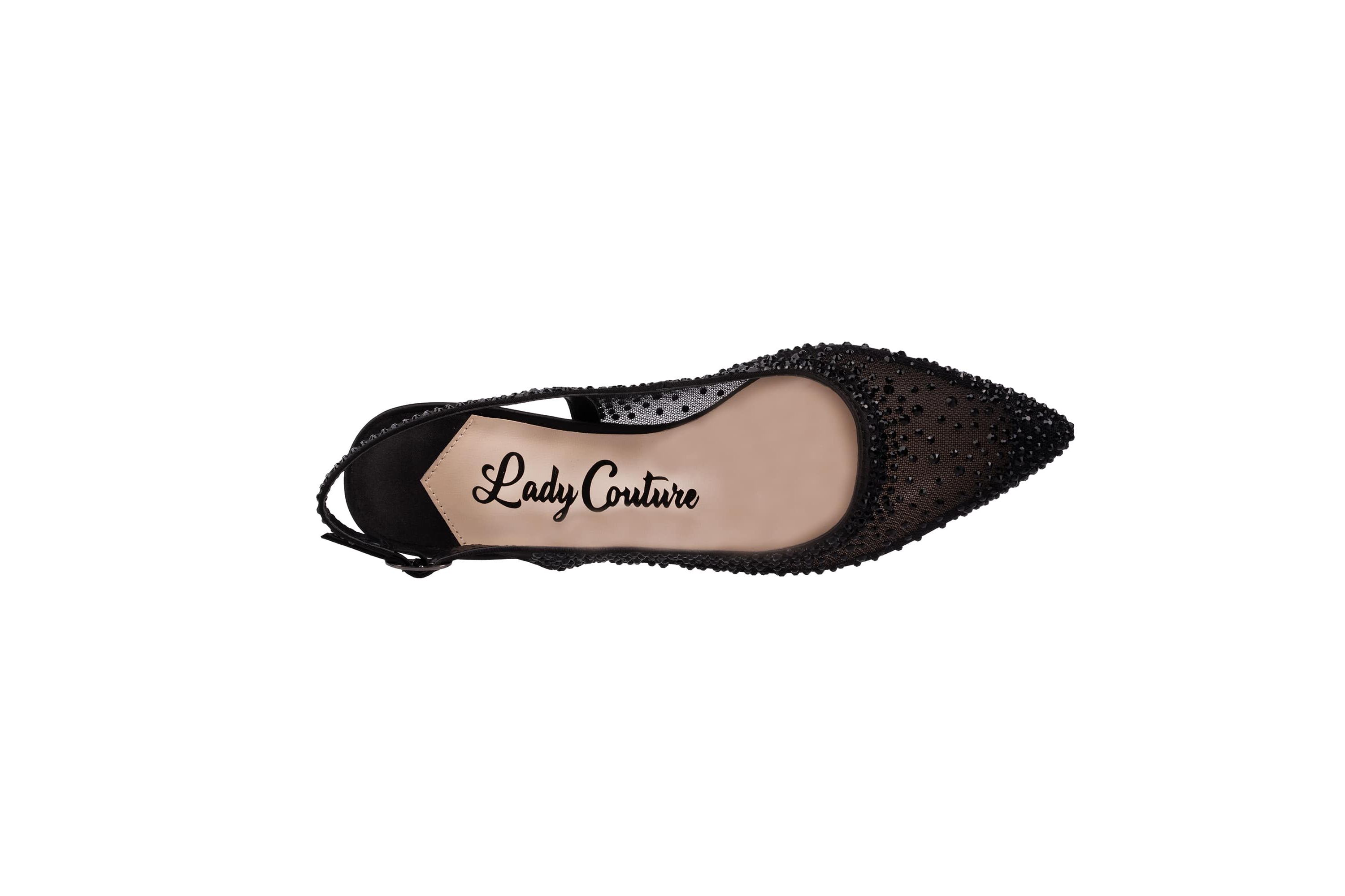 Demi, Rhinestone Mesh Slingback