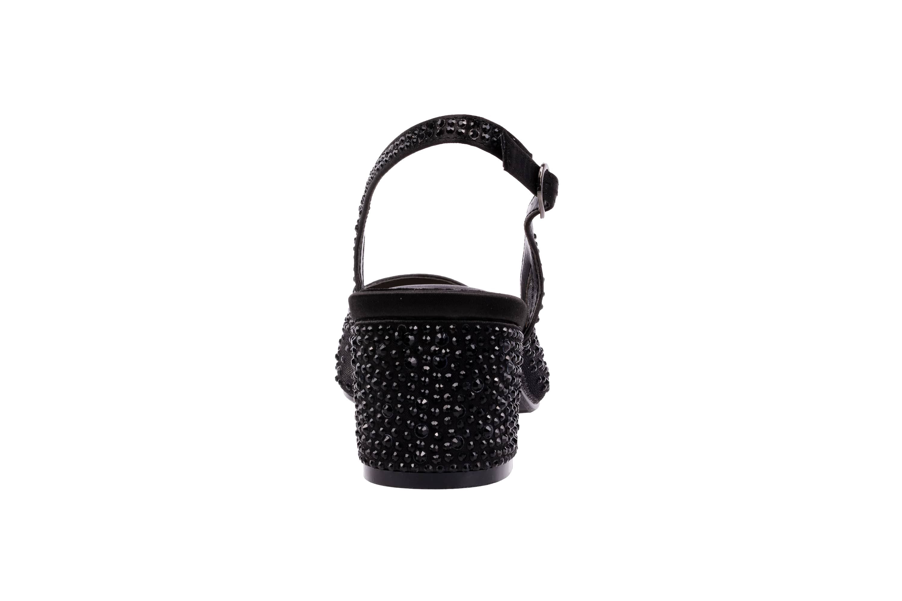Demi, Rhinestone Mesh Slingback