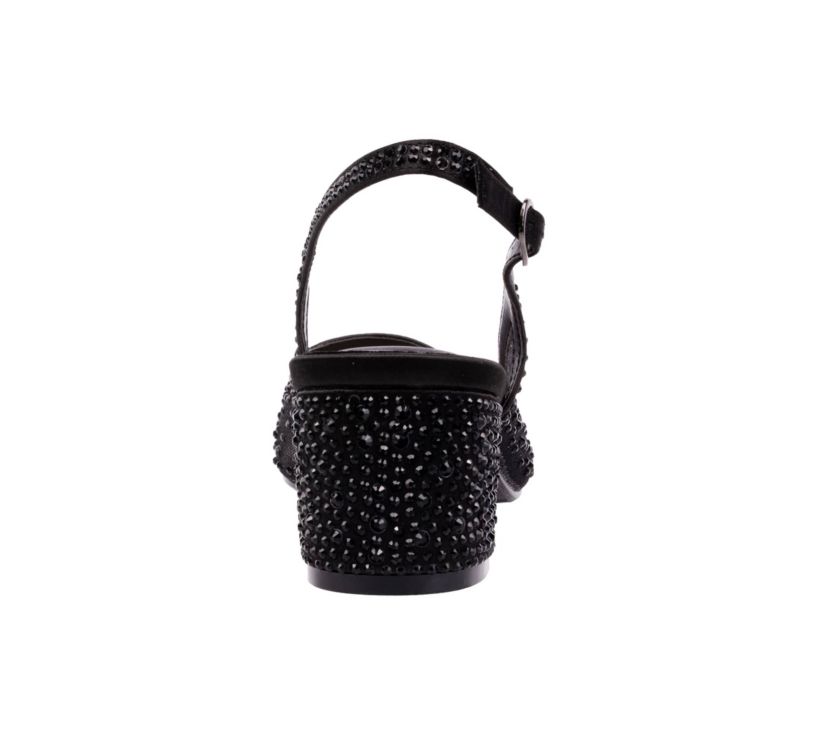 Demi, Rhinestone Mesh Slingback