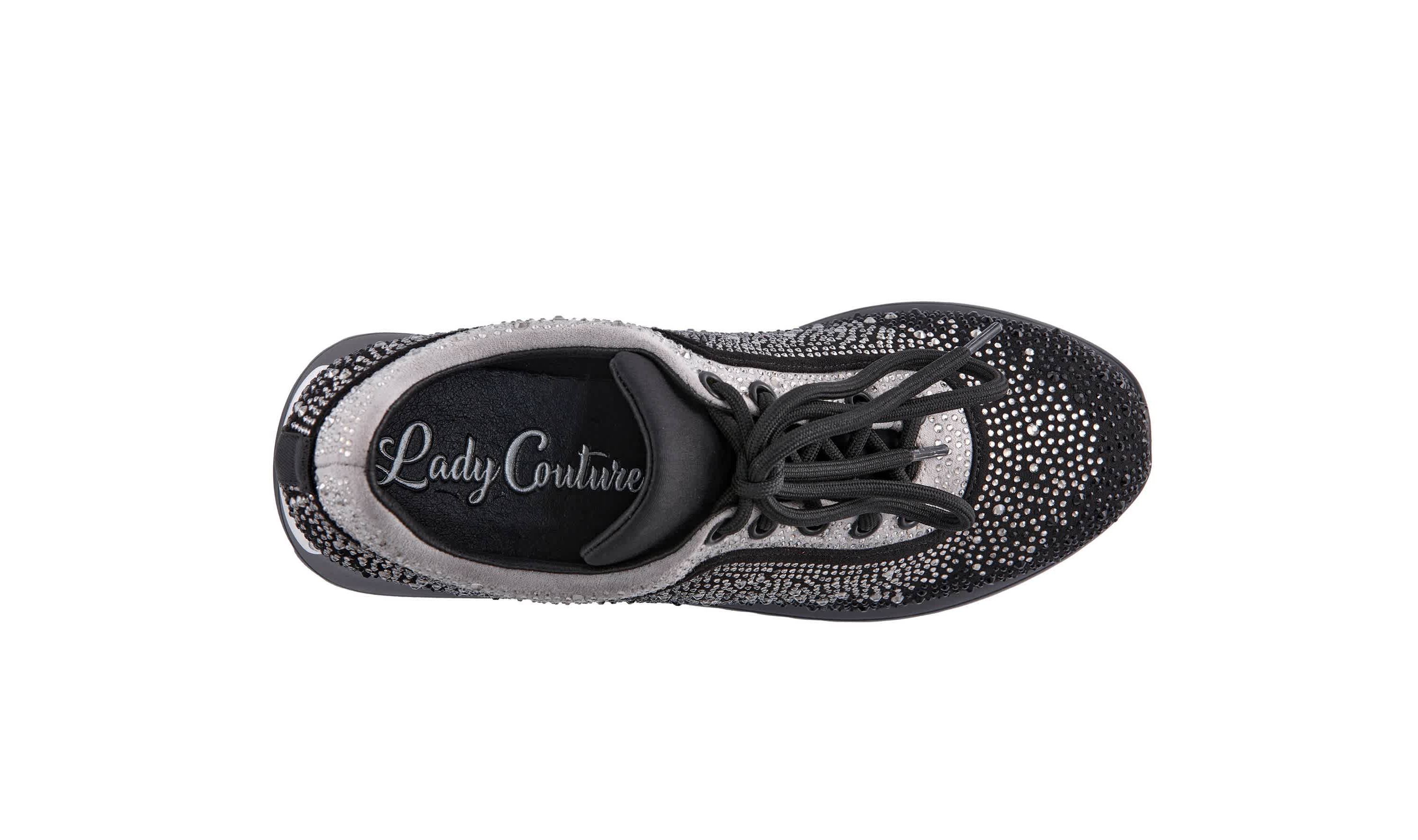 Jackpot, Glitz Fashion Athletic Sneaker On A Spring Look Wedge