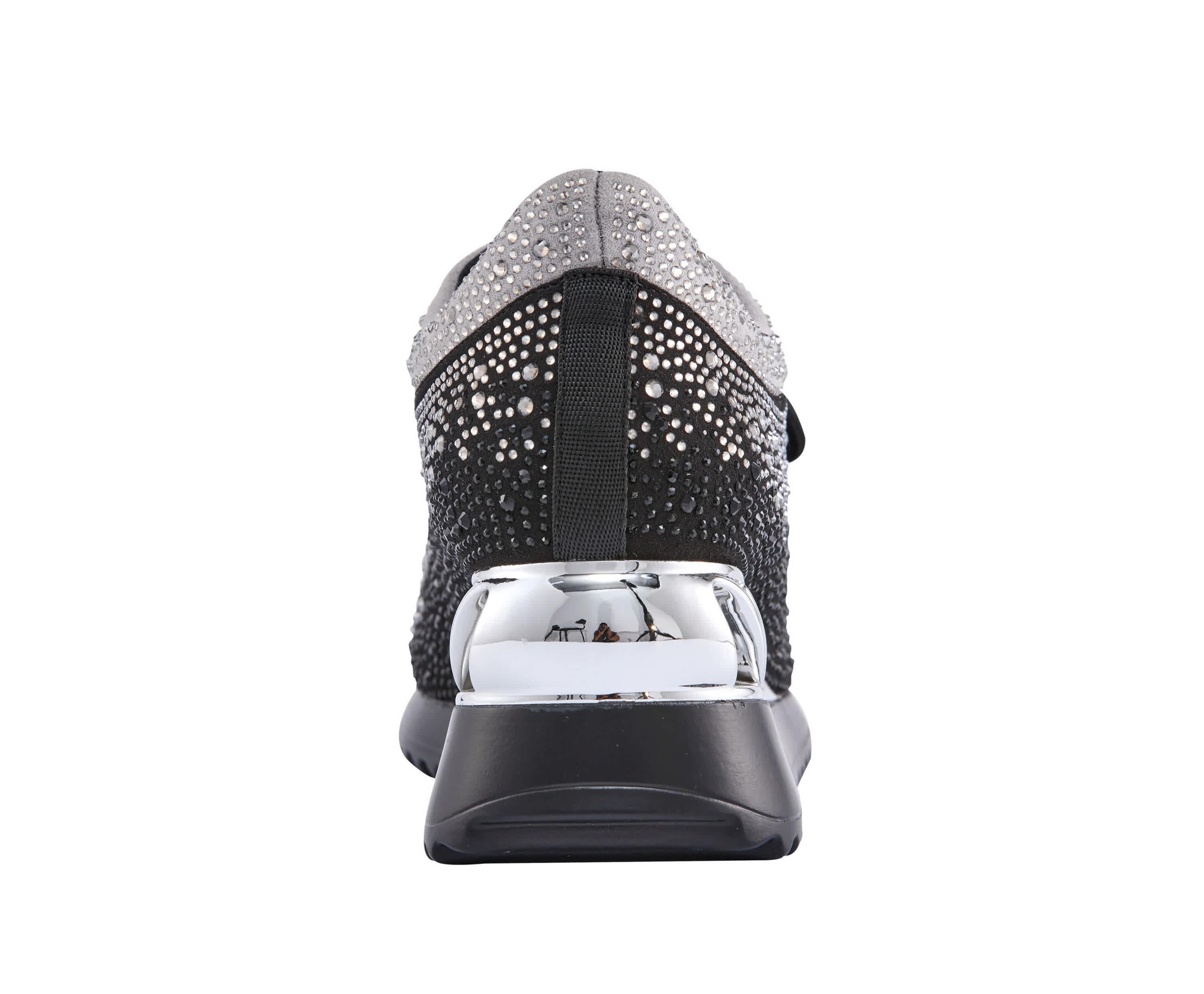 Jackpot, Glitz Fashion Athletic Sneaker On A Spring Look Wedge