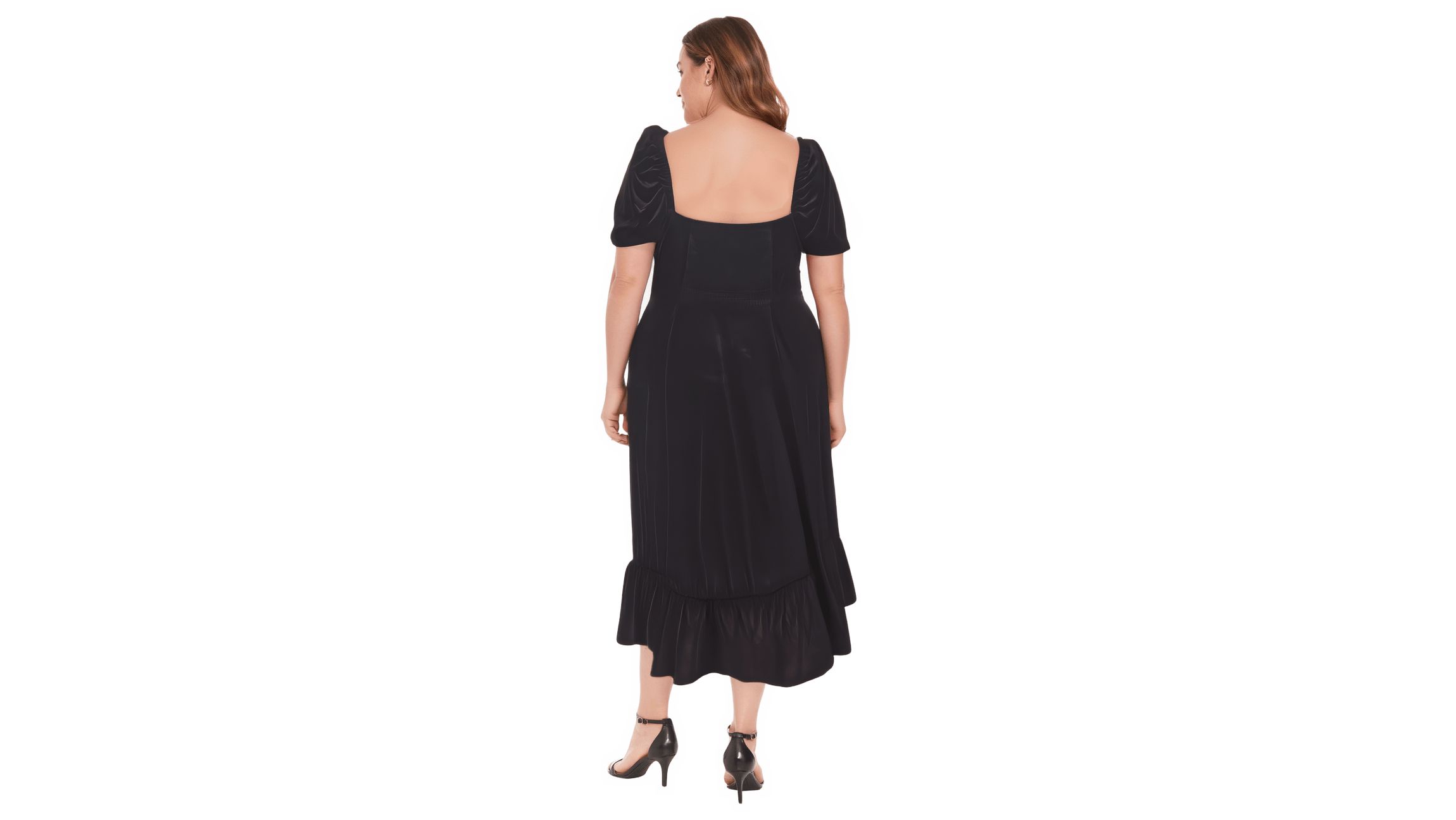 Puff Sleeve Midi Dress