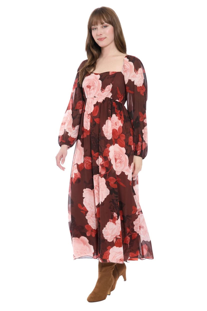 Bishop Sleeve Smocked Midi