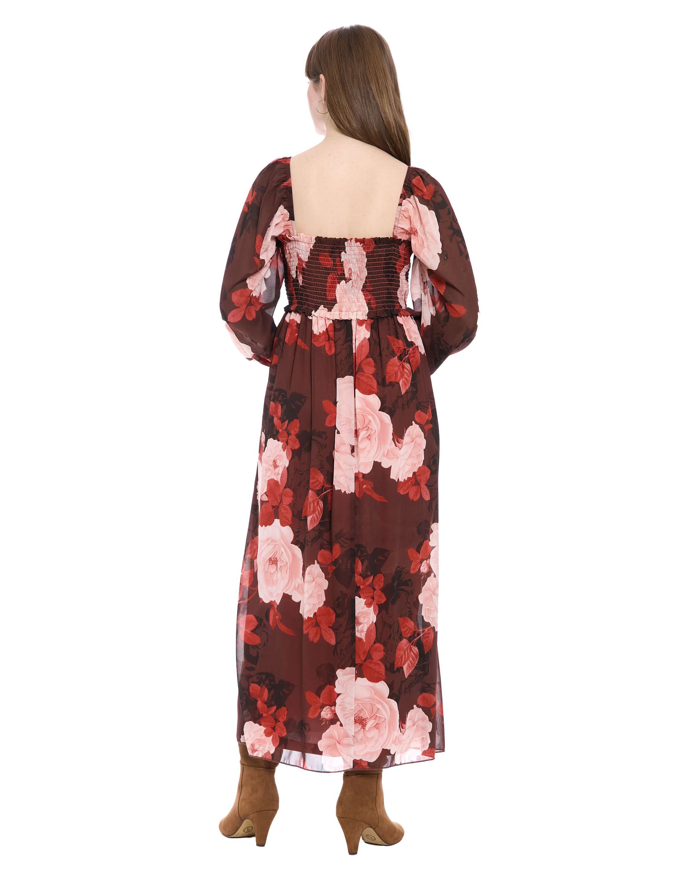 Bishop Sleeve Smocked Midi