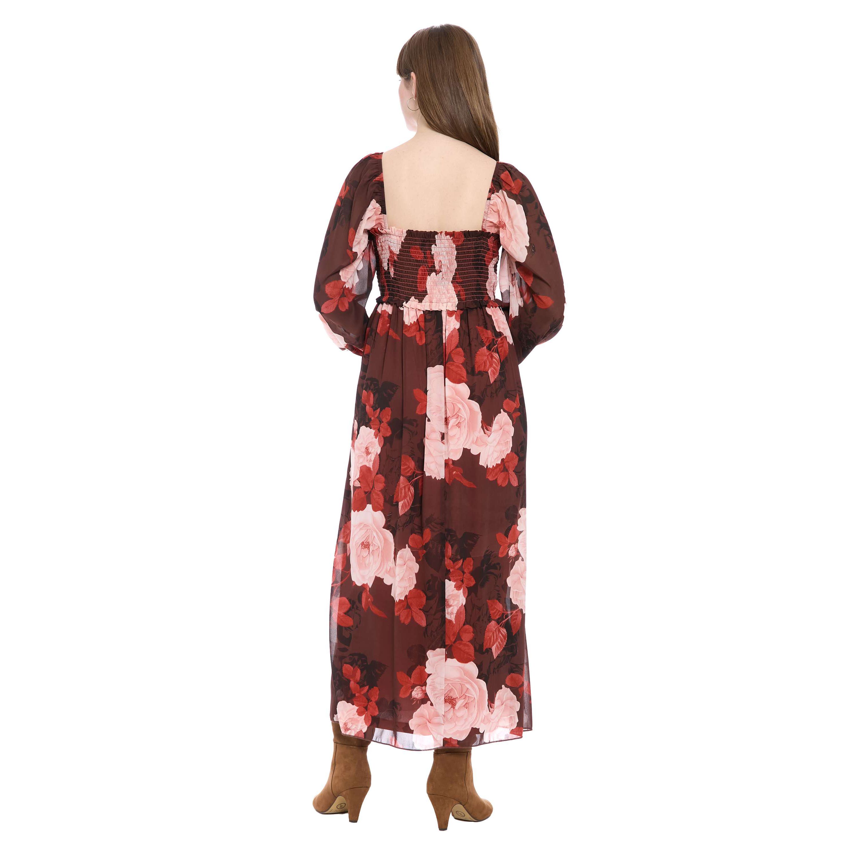 Bishop Sleeve Smocked Midi