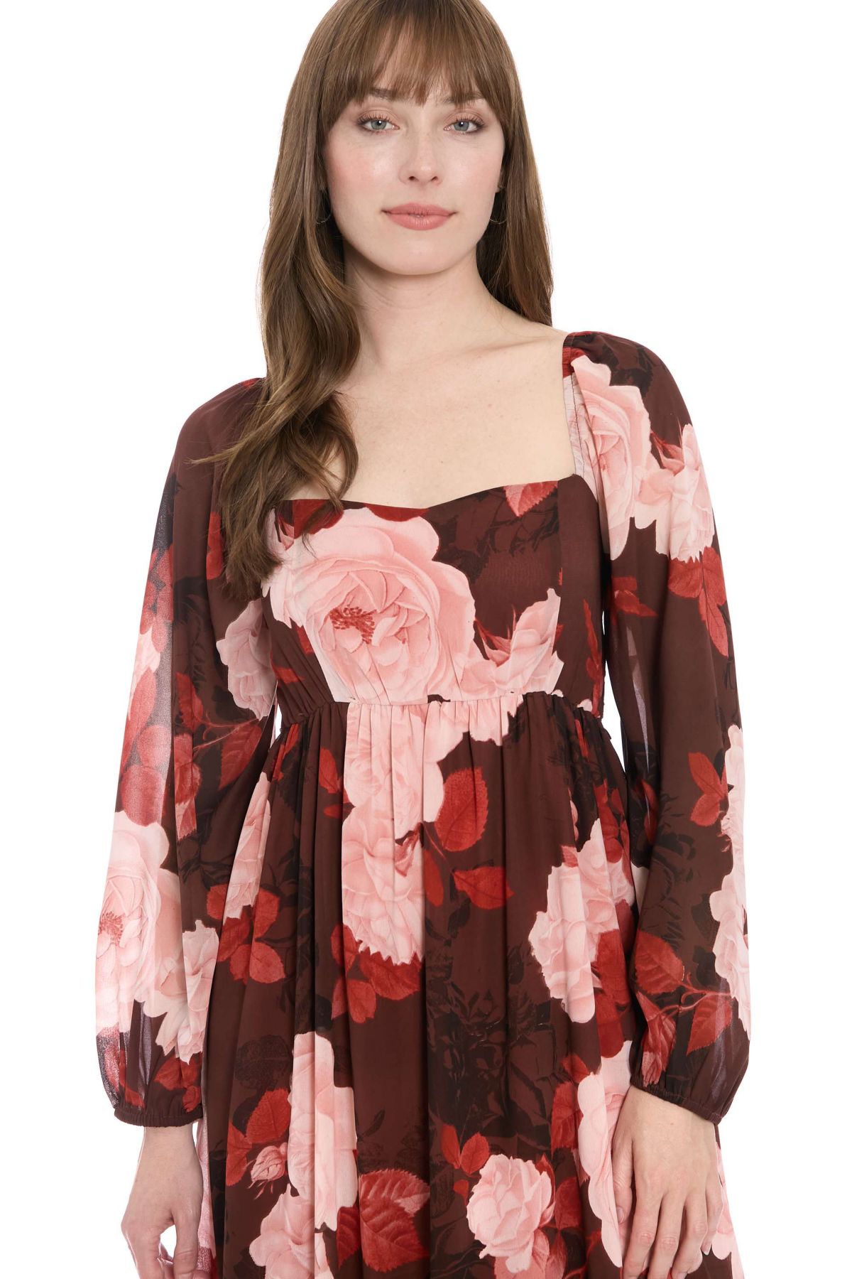 Bishop Sleeve Smocked Midi