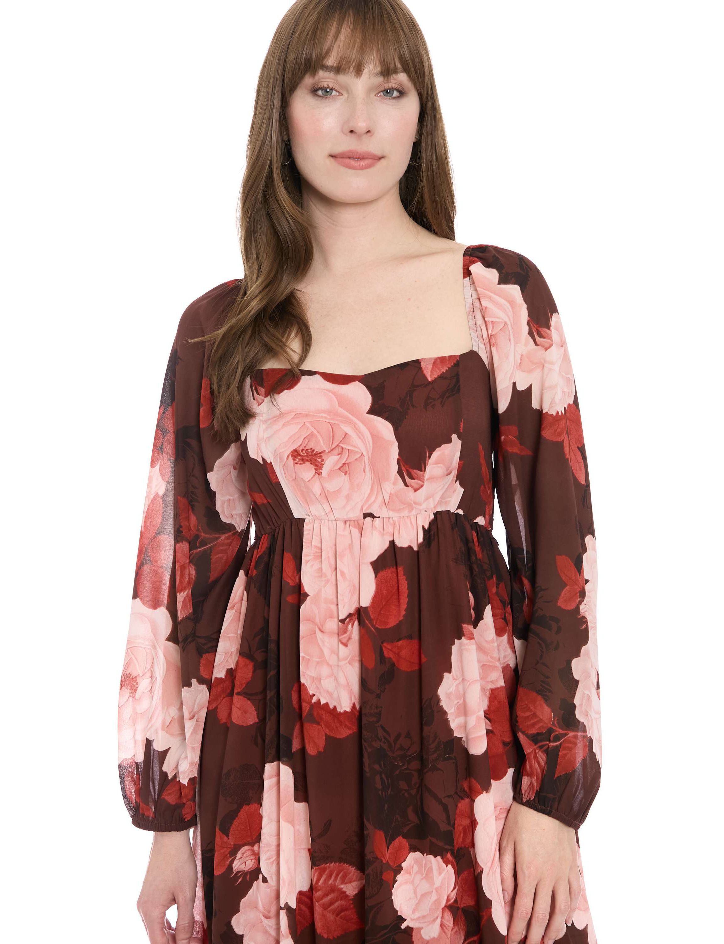 Bishop Sleeve Smocked Midi