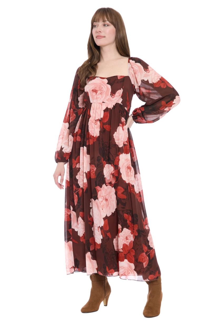 Bishop Sleeve Smocked Midi