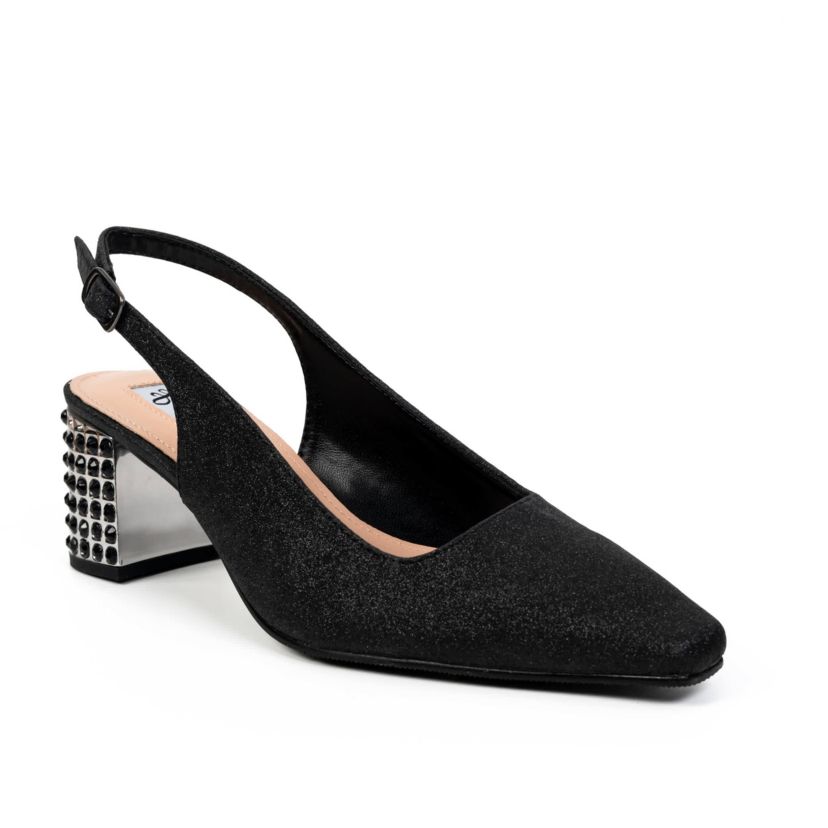 Natalie, Rhinestone Heel Slingback