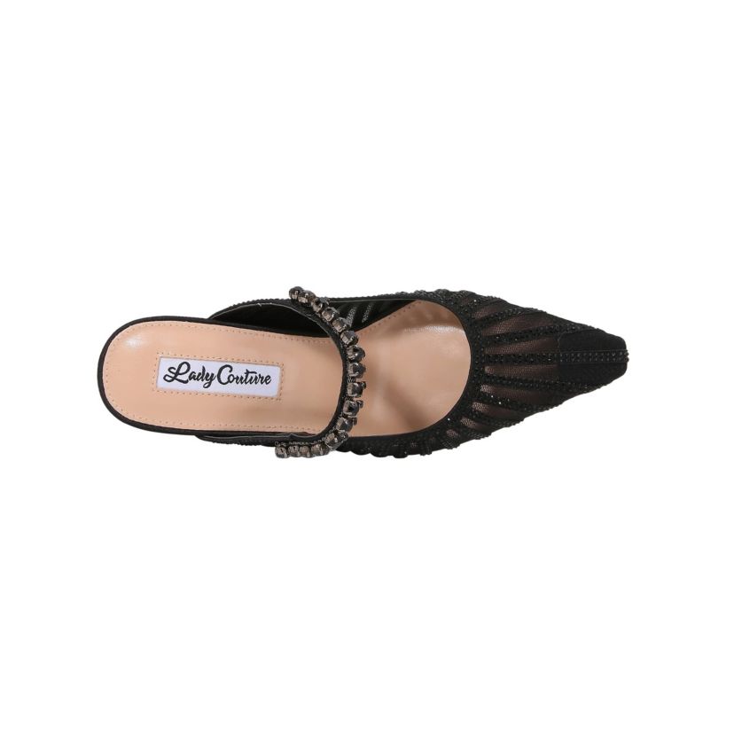 Love, Mesh Rhinestone Slide