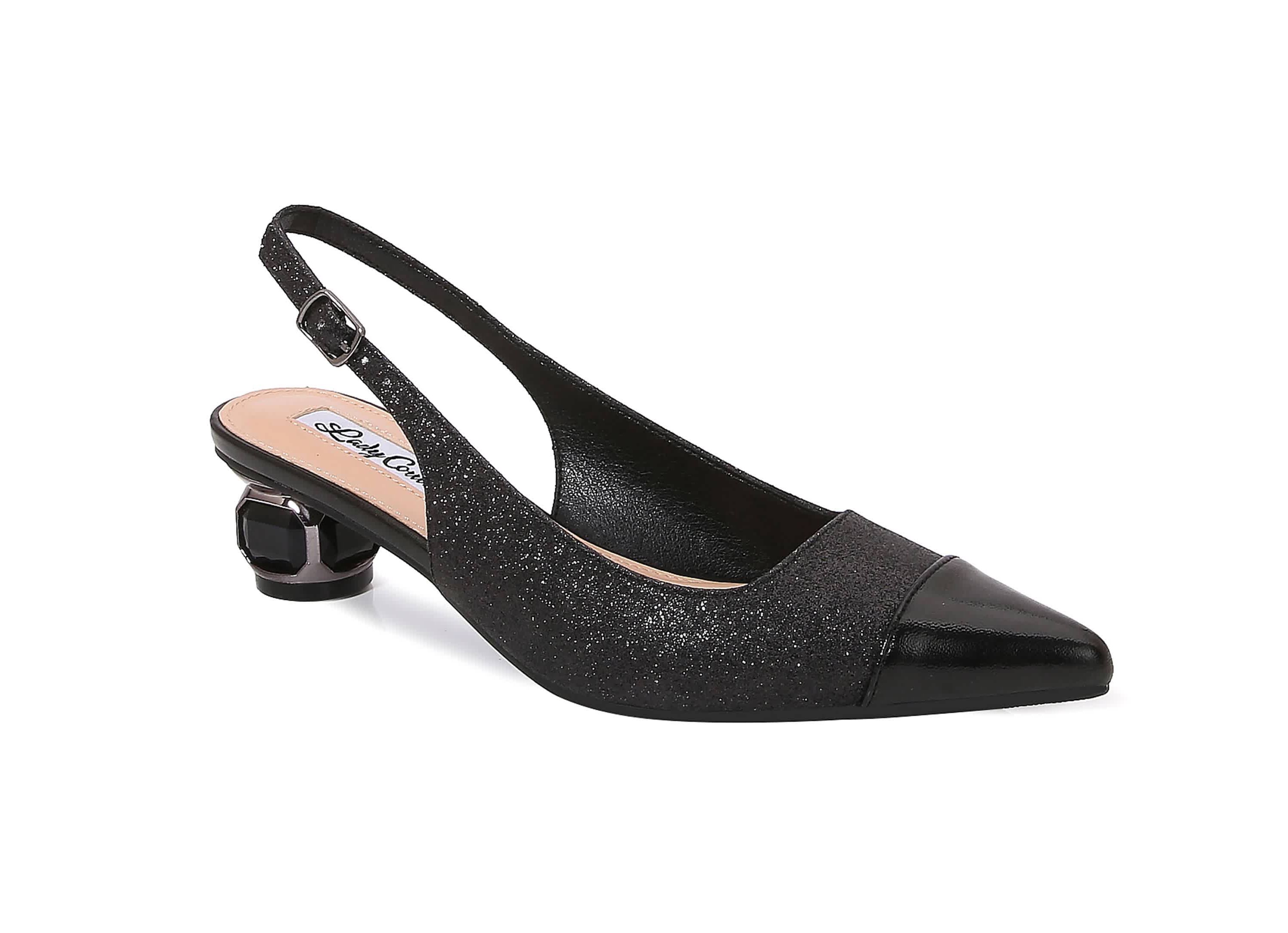 Saphire, Jewel Heel Slingback