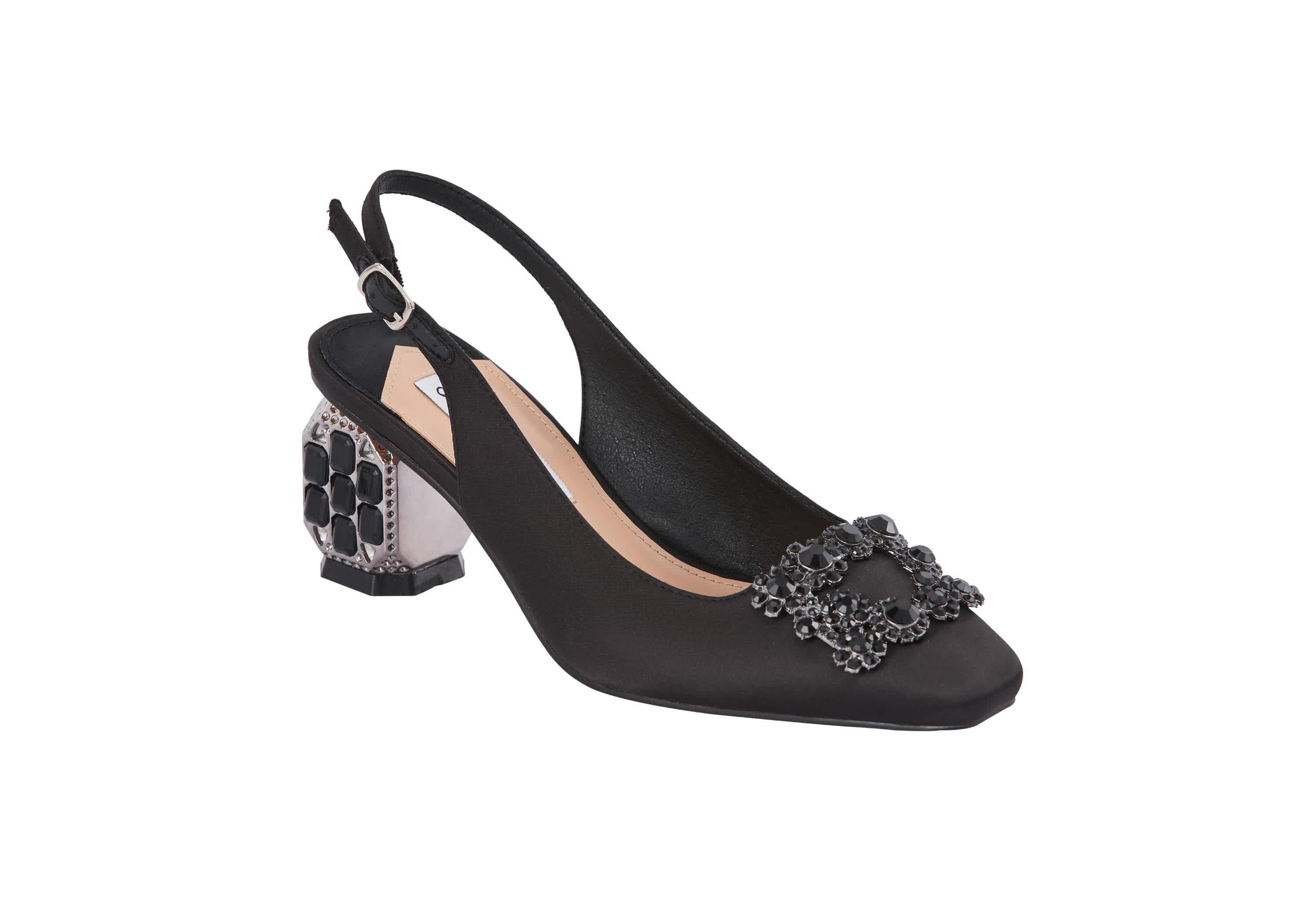 Precious, Jewel Heel Buckle Slingback