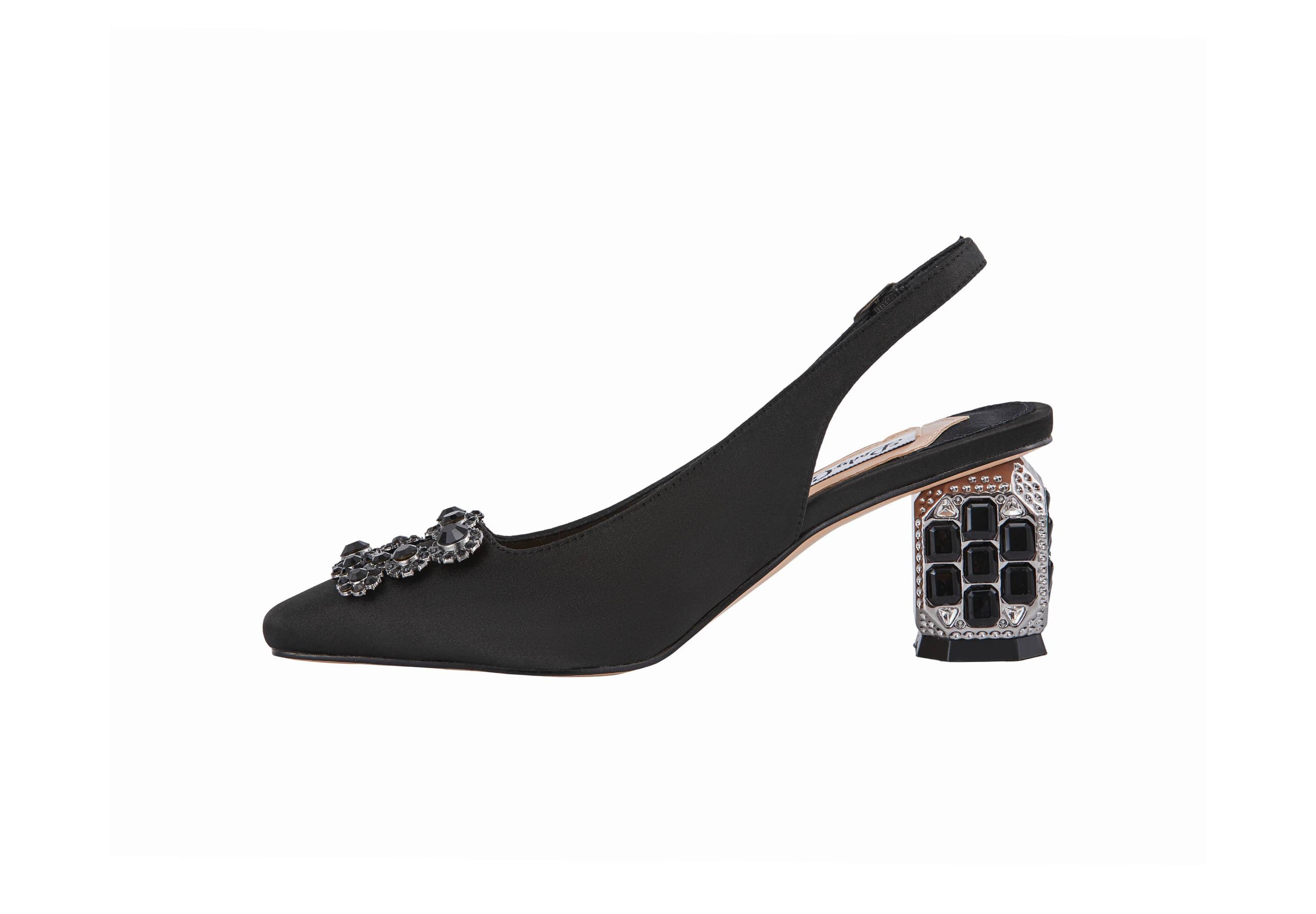 Precious, Jewel Heel Buckle Slingback