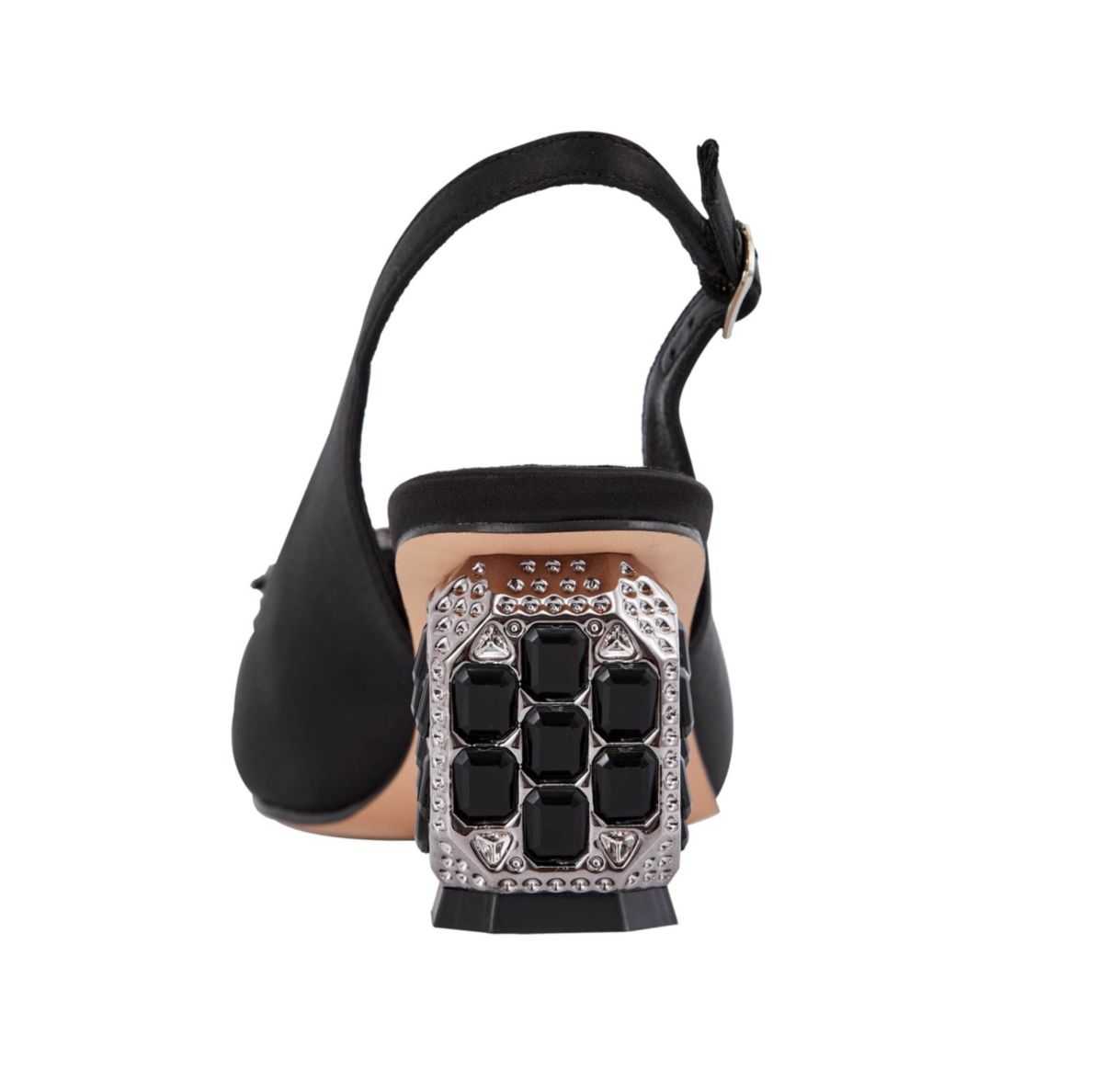 Precious, Jewel Heel Buckle Slingback