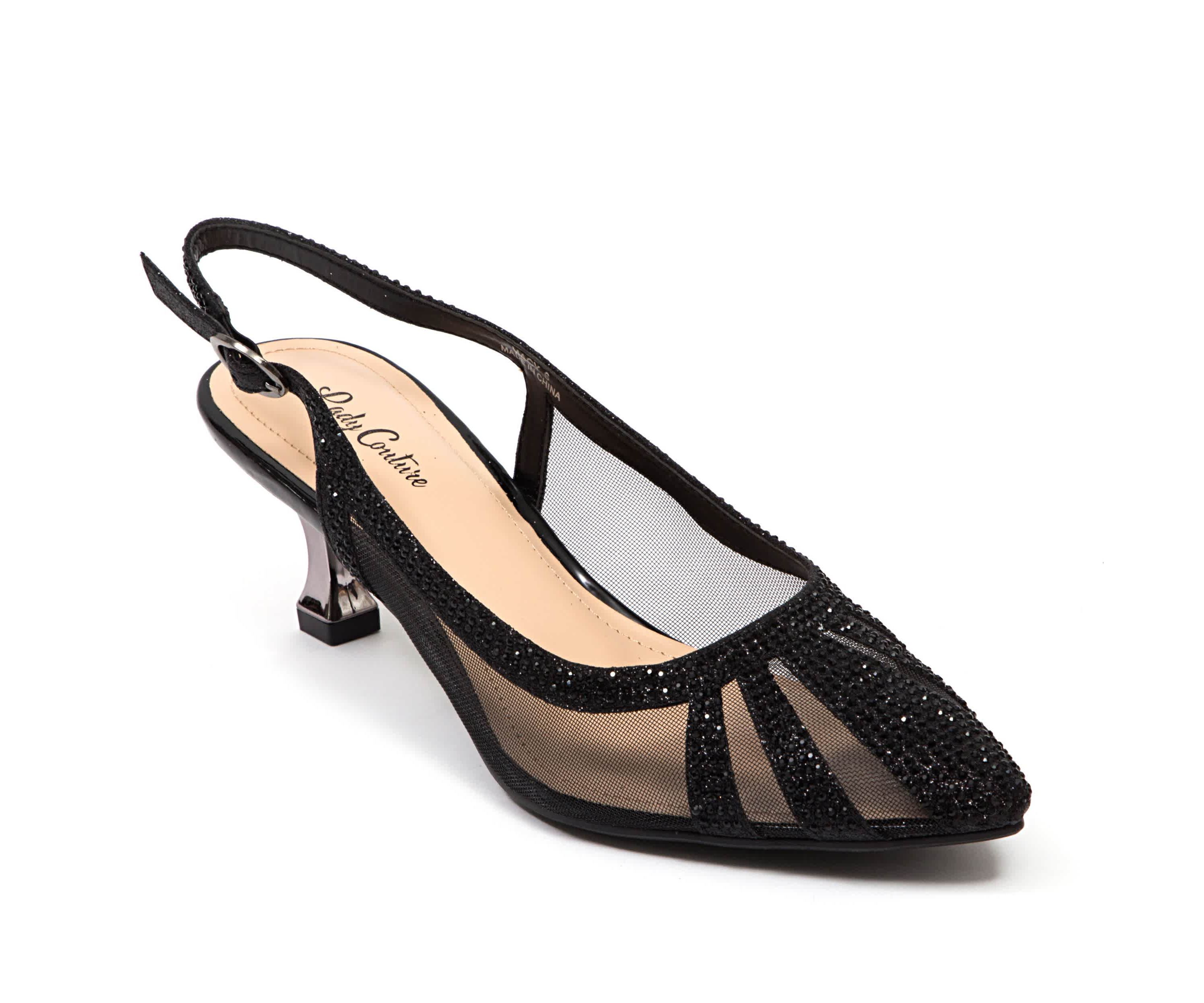 Macy, Rhinestone Trimmed Slingback Pump