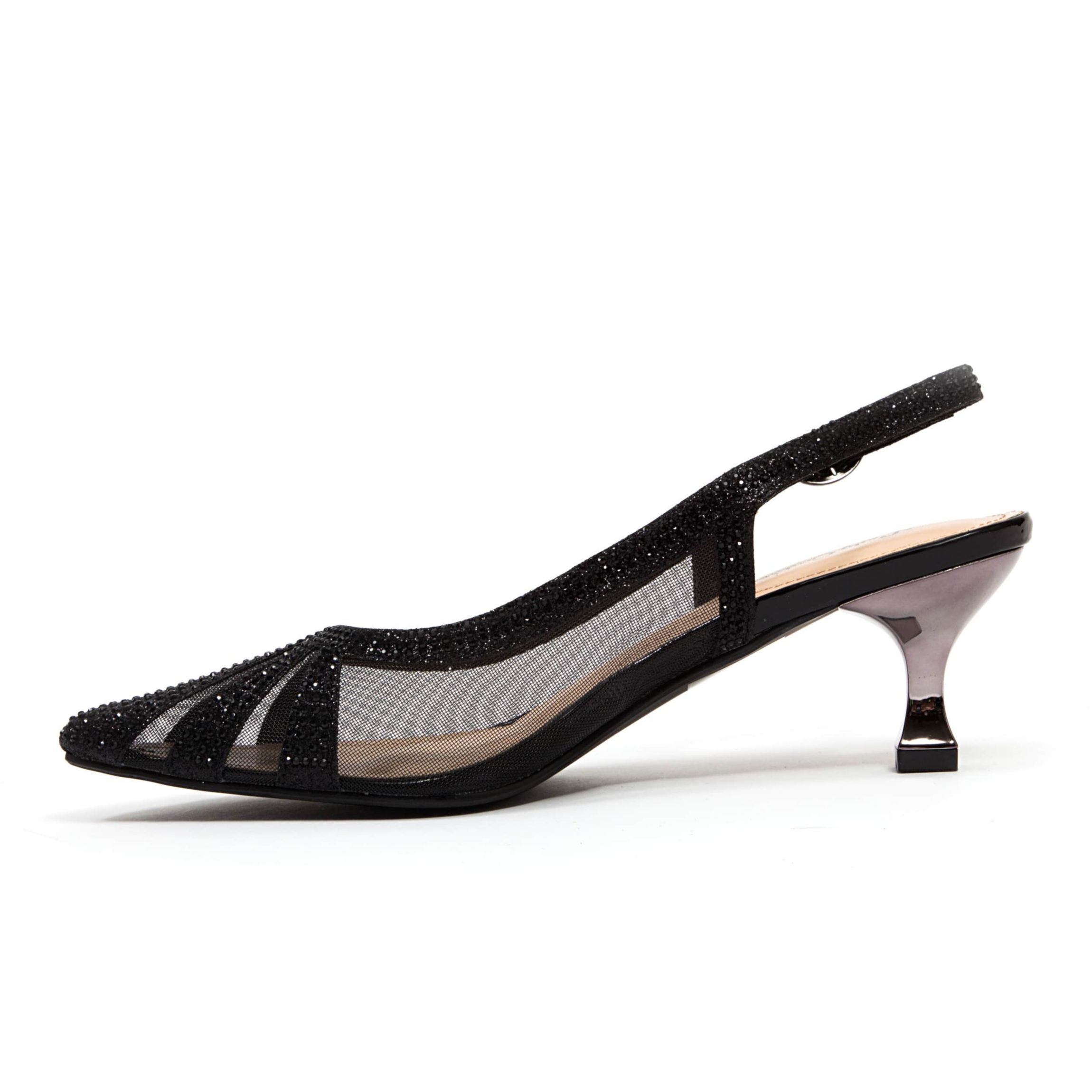 Macy, Rhinestone Trimmed Slingback Pump