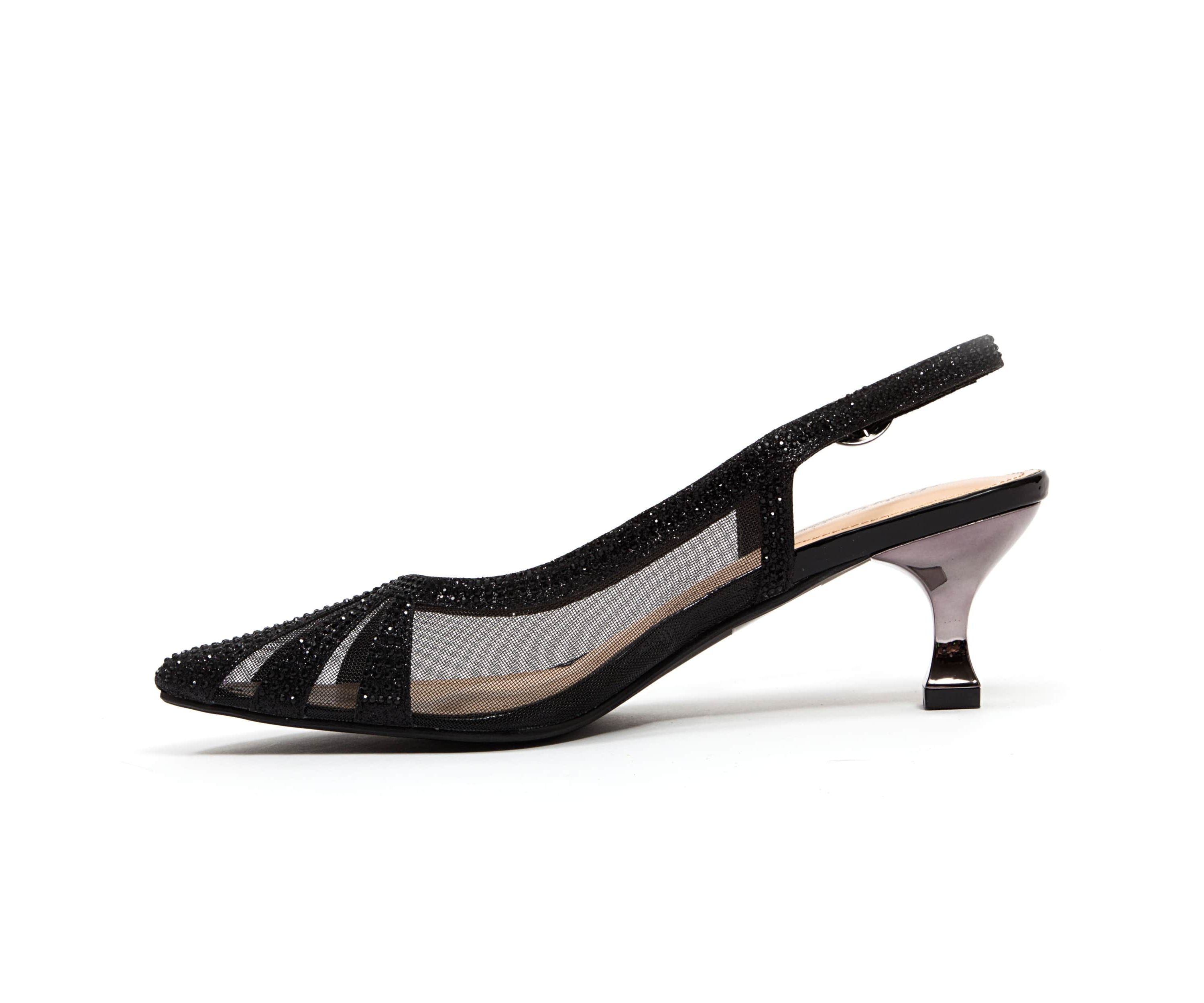 Macy, Rhinestone Trimmed Slingback Pump