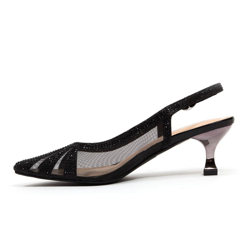 Macy, Rhinestone Trimmed Slingback Pump